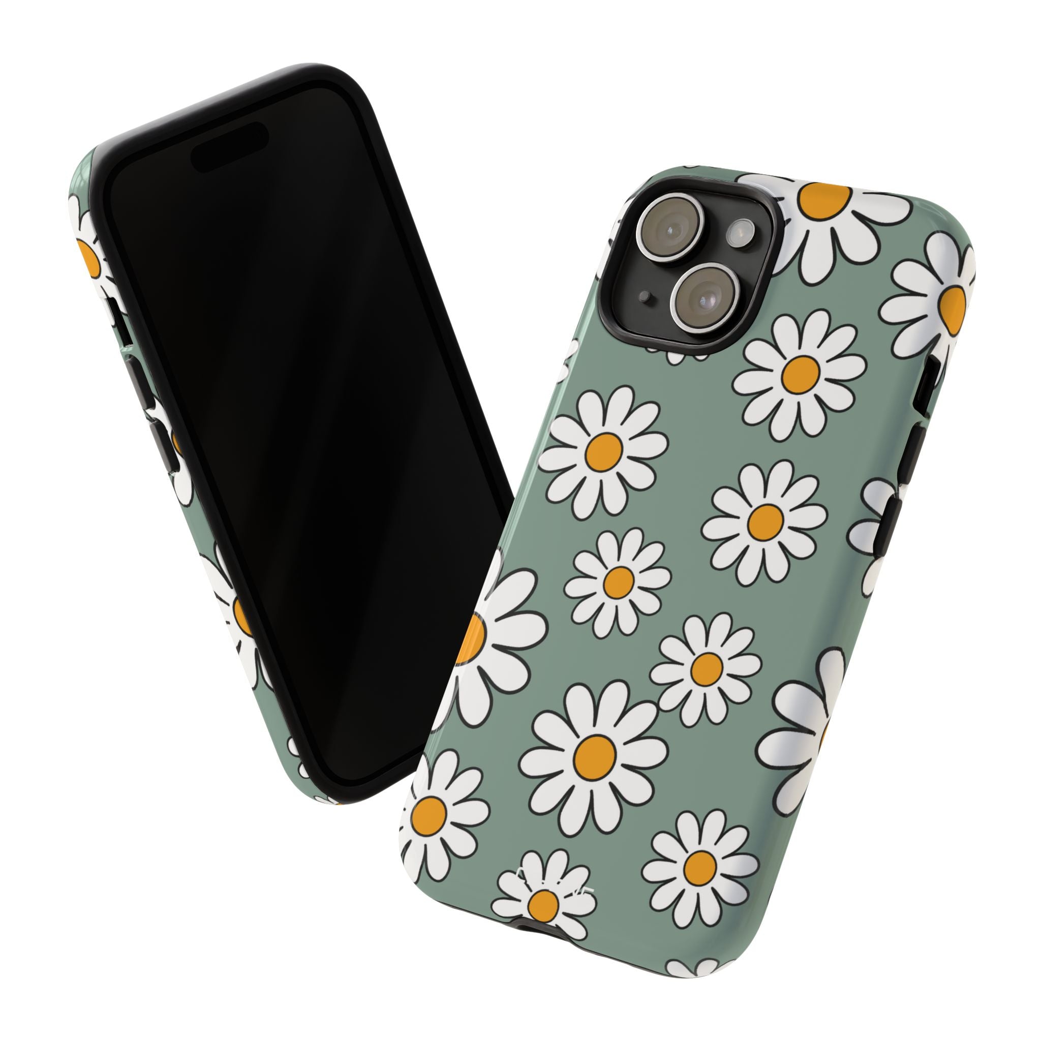 Daisies Dance Playfully - iPhone Case