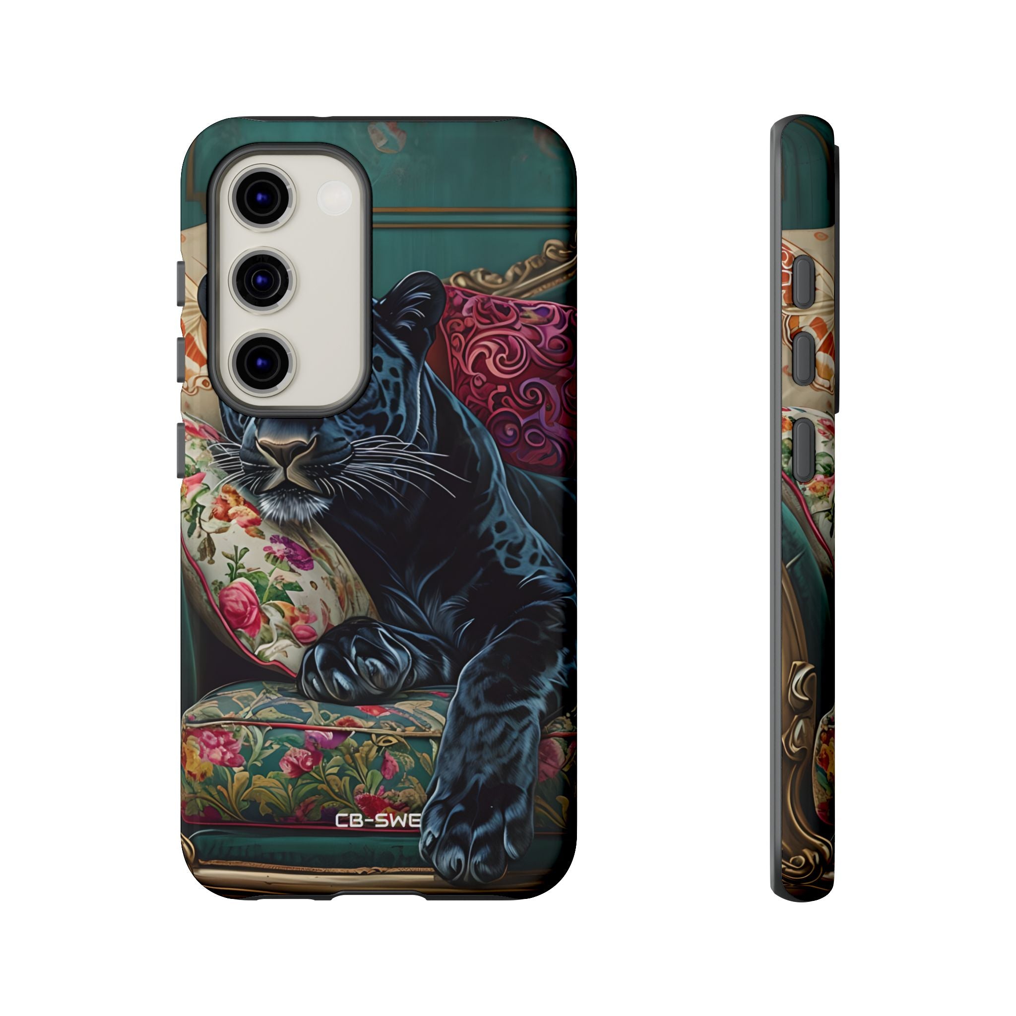 Panther on Vintage Chaise - Samsung Case
