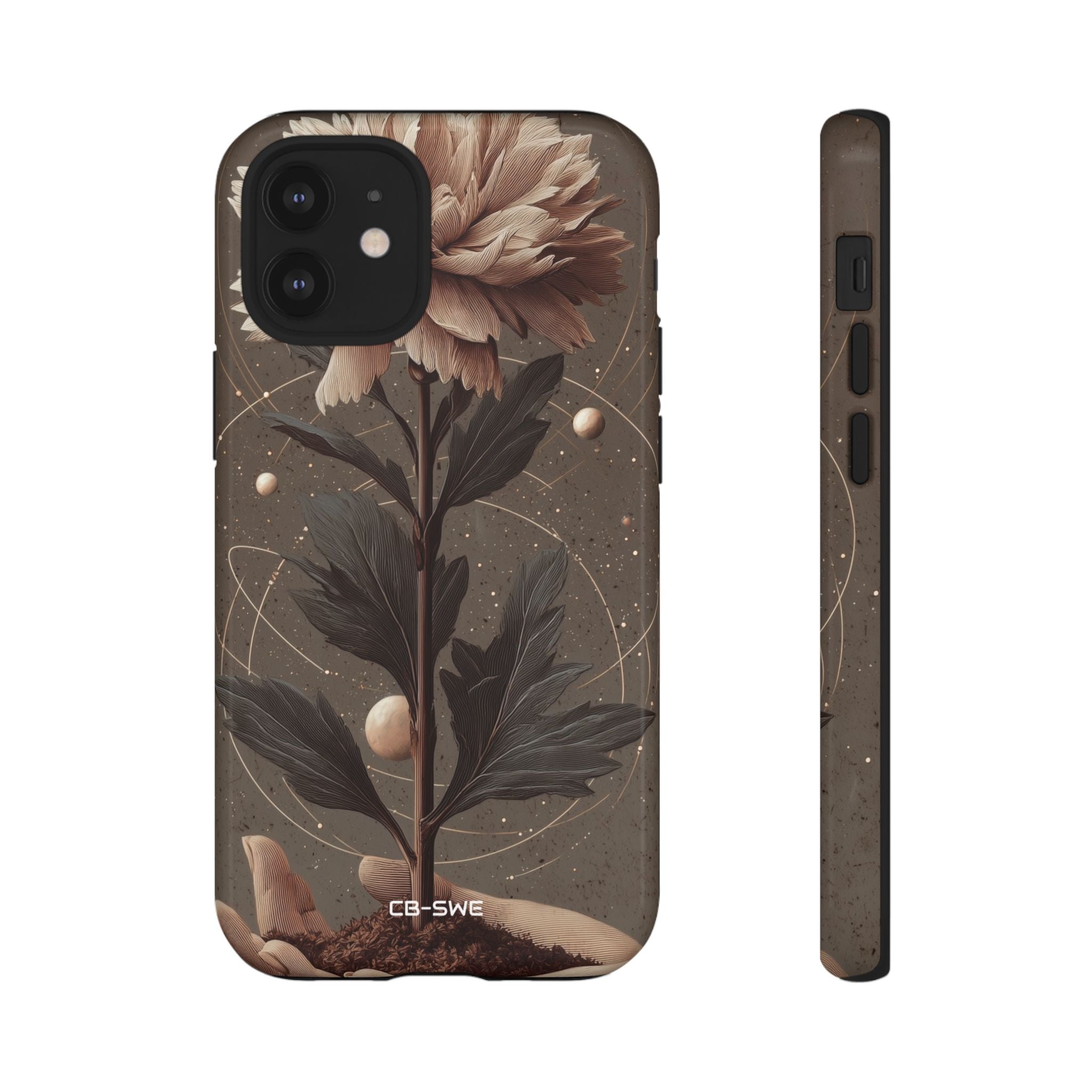 Celestial Flower Embrace - iPhone Case