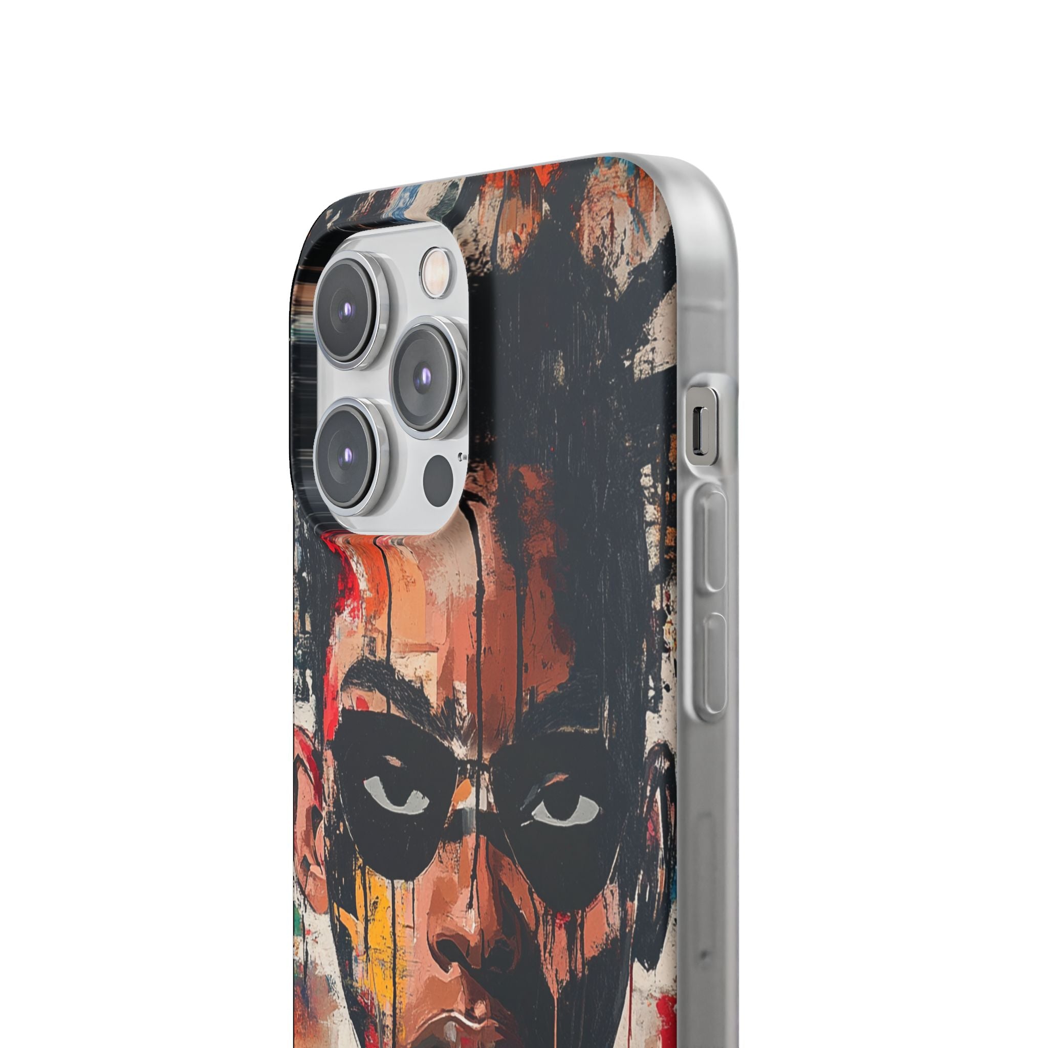 Masked Portrait Drips iPhone 14 Pro Max Case - Soft