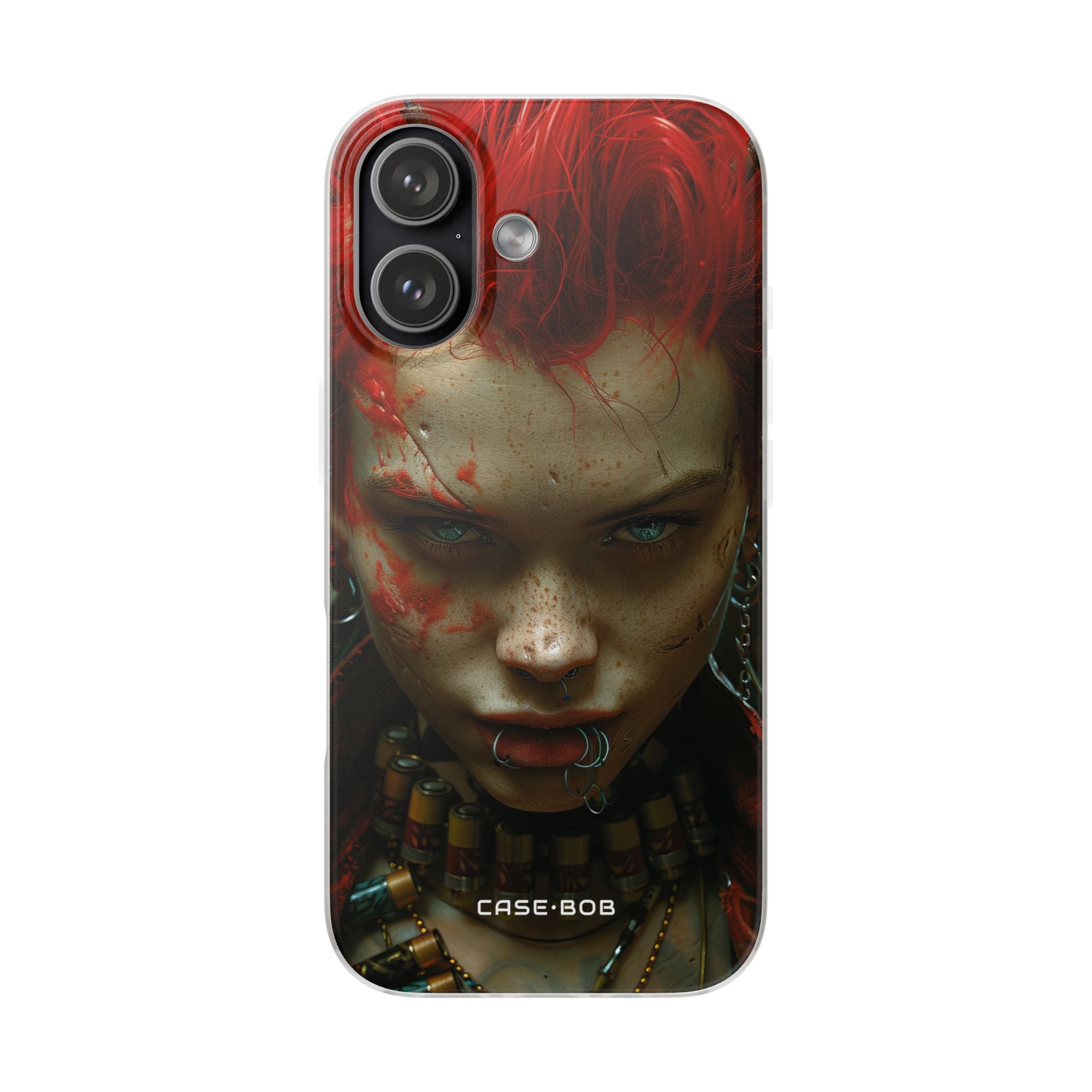 Red Spike Gaze iPhone 17 Case - Soft