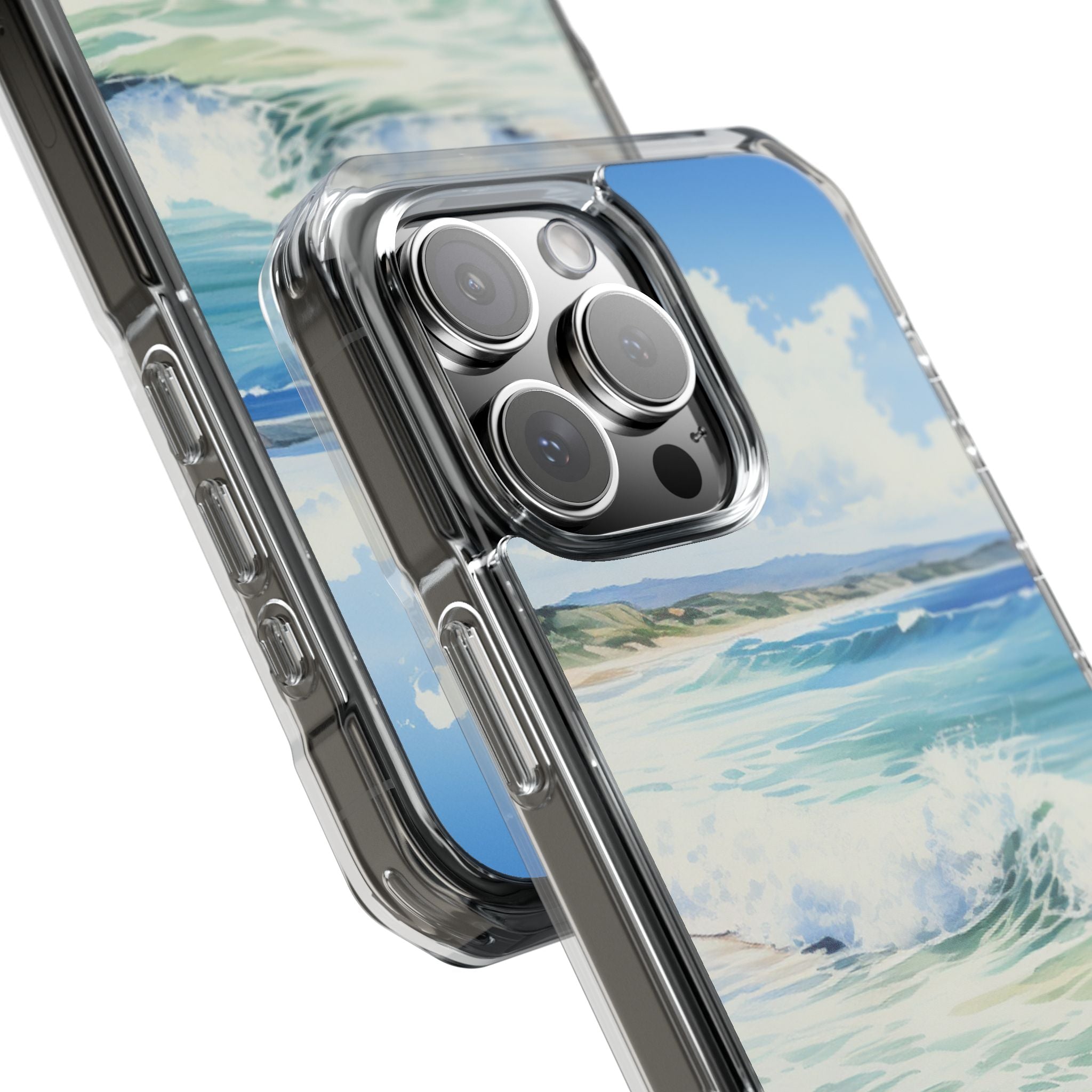 Serene Coastal Watercolors iPhone Case - Impact