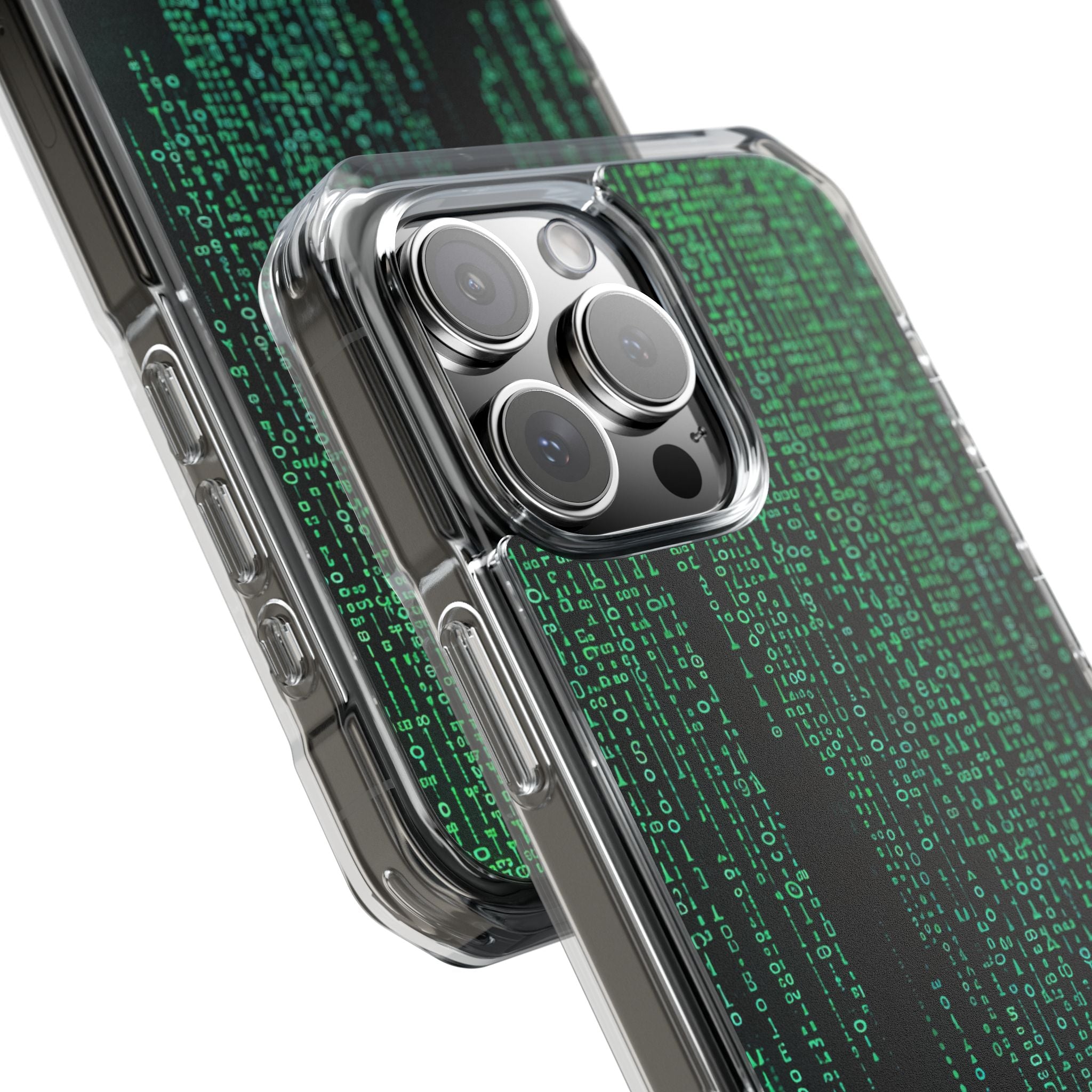 Neon Data Stream iPhone 16 - Impact Clear+