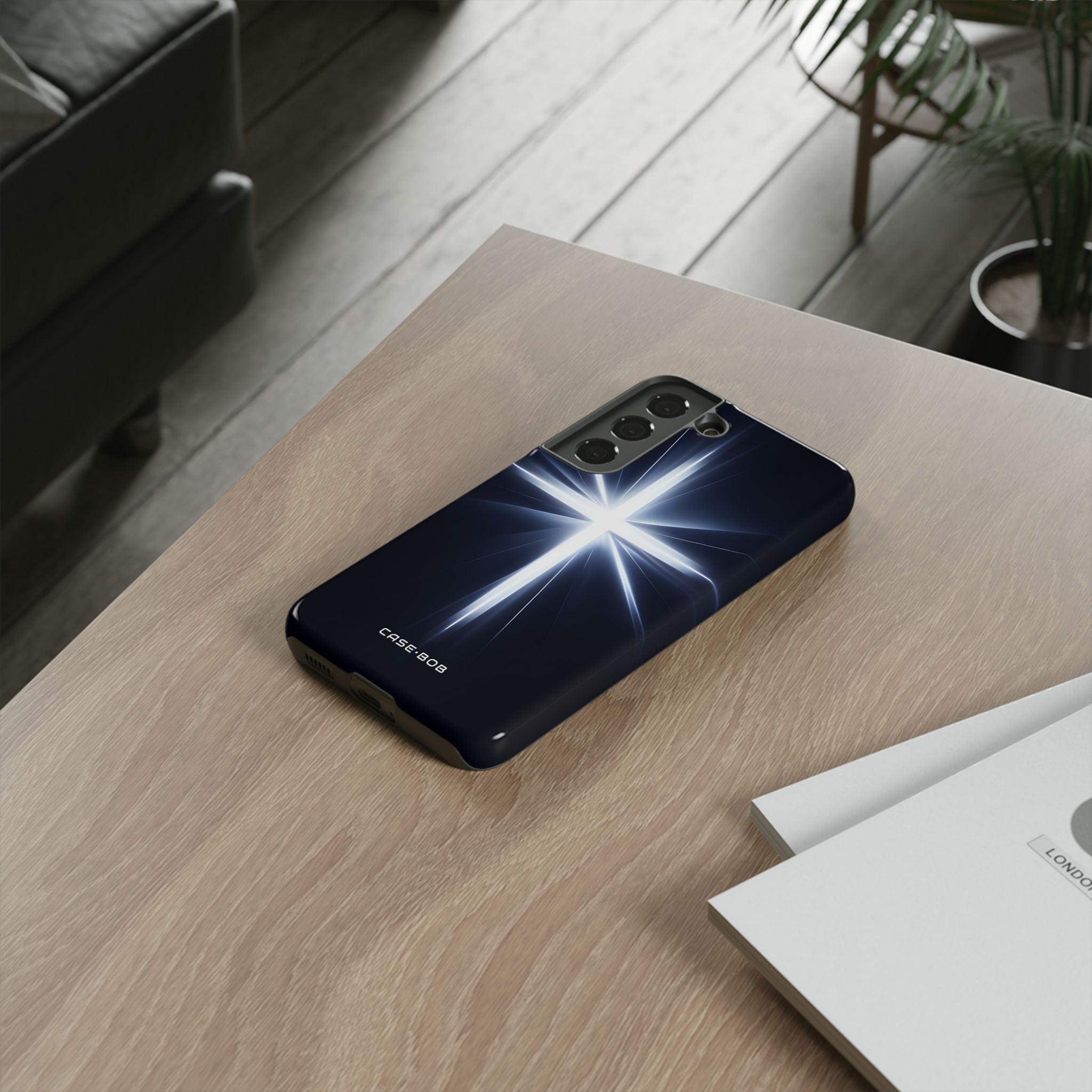 Glowing Crossburst Samsung S22 Case - Tough