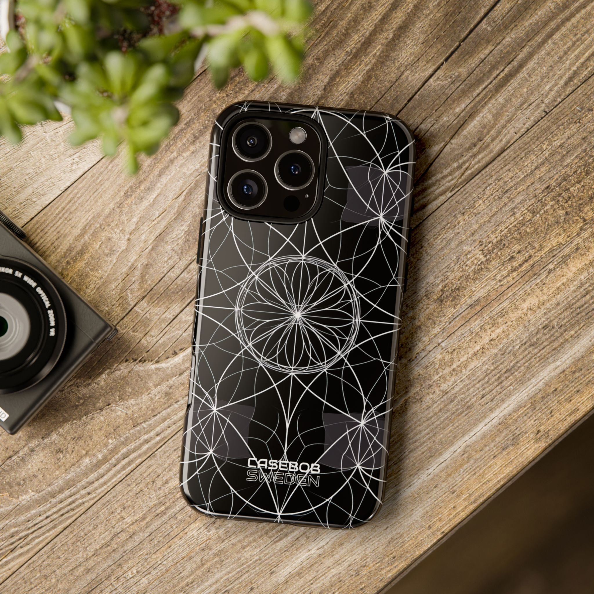 Symmetric Line Bloom iPhone 16 - Tough
