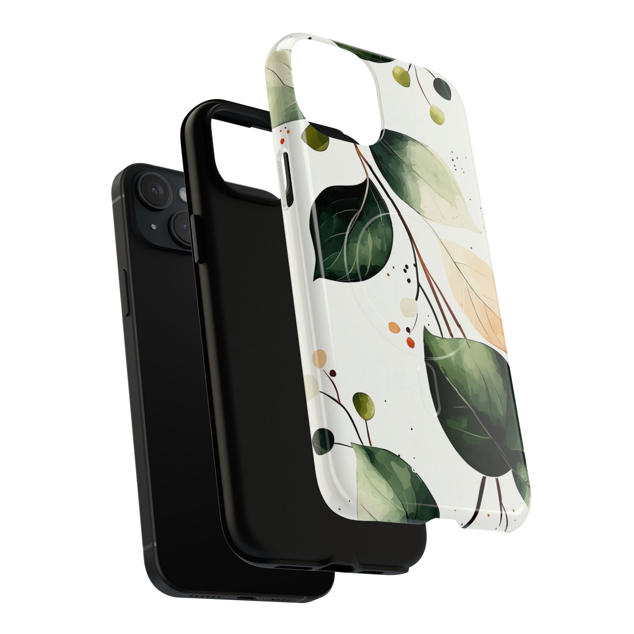 Greenberry Branch iPhone 15 Plus Case - Tough+