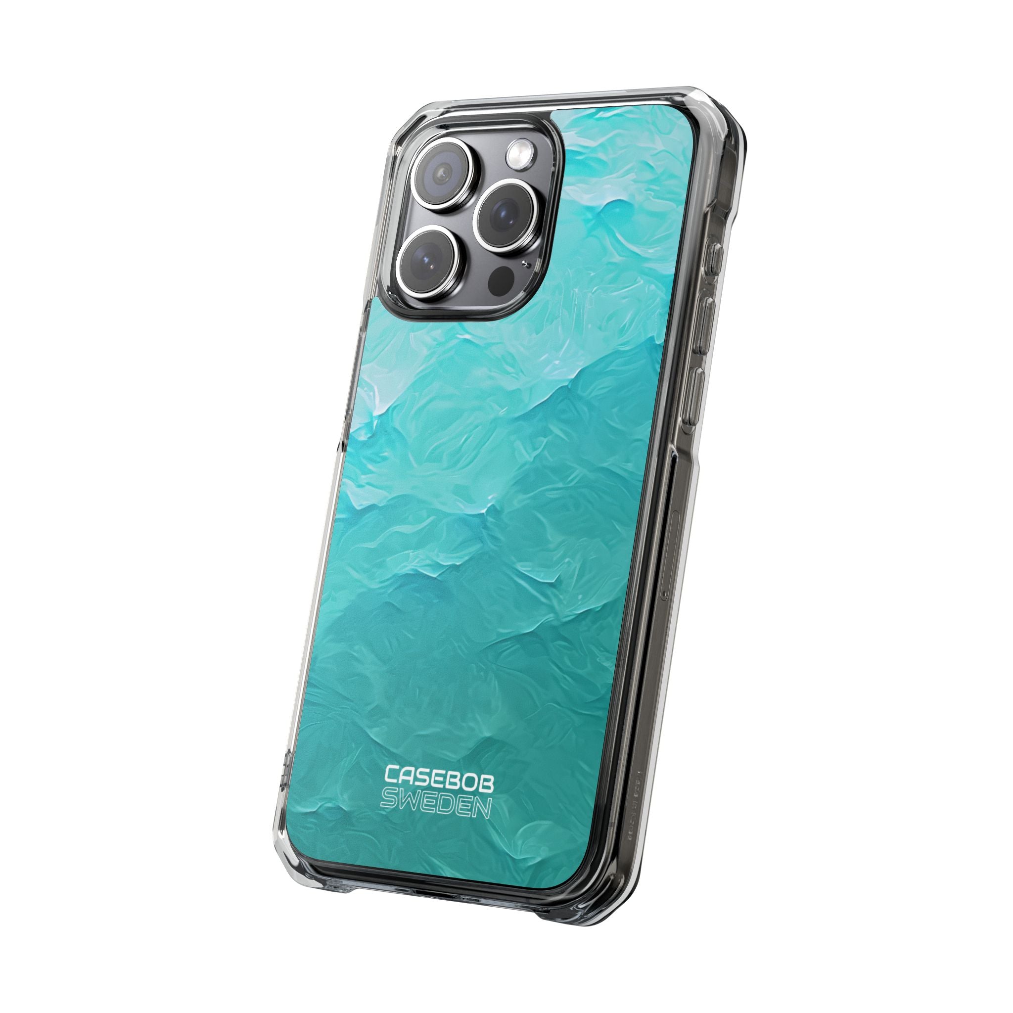 Soothing Aqua Currents iPhone 15 - Impact Clear+