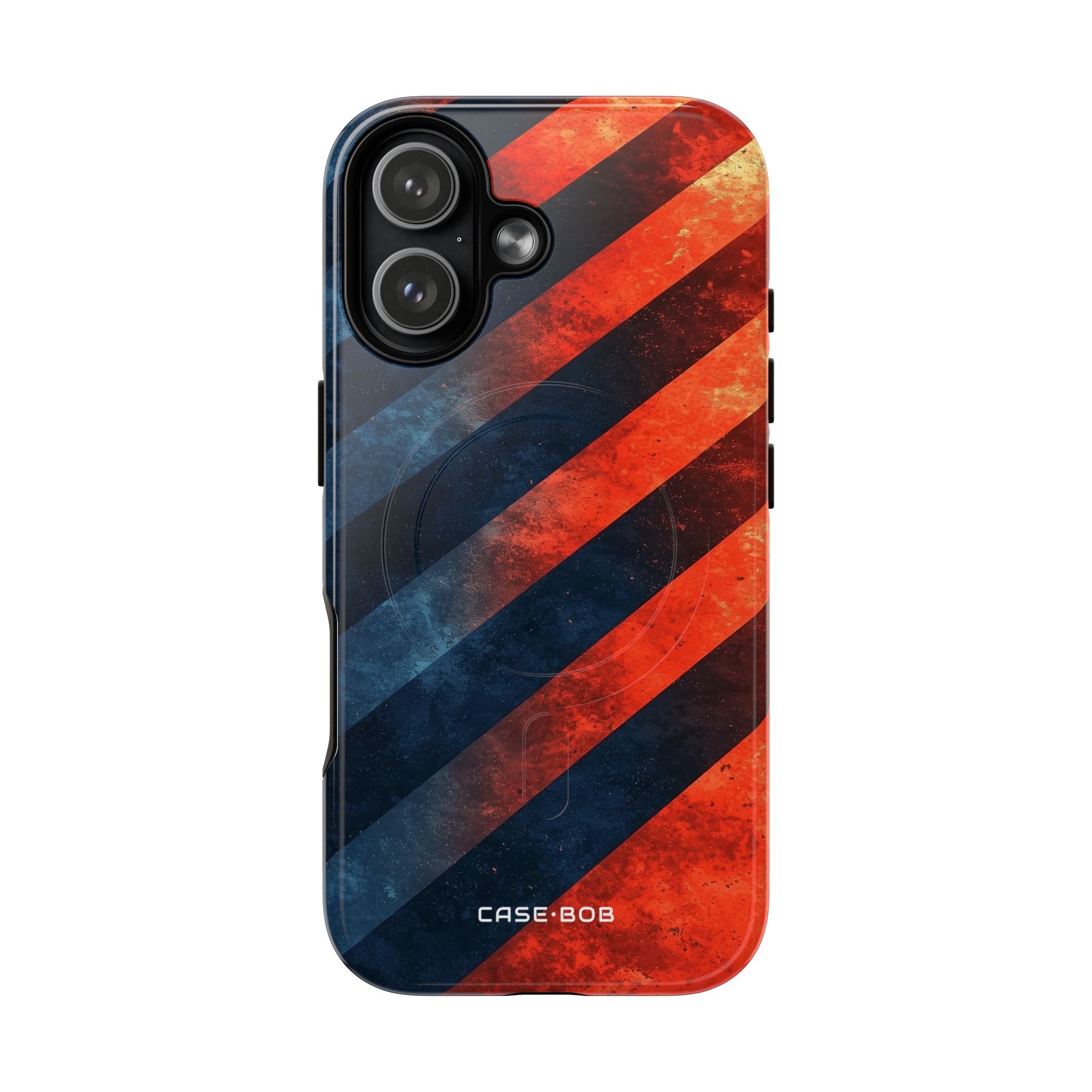 Diagonal Stripes Blaze iPhone 17 Case - Tough+