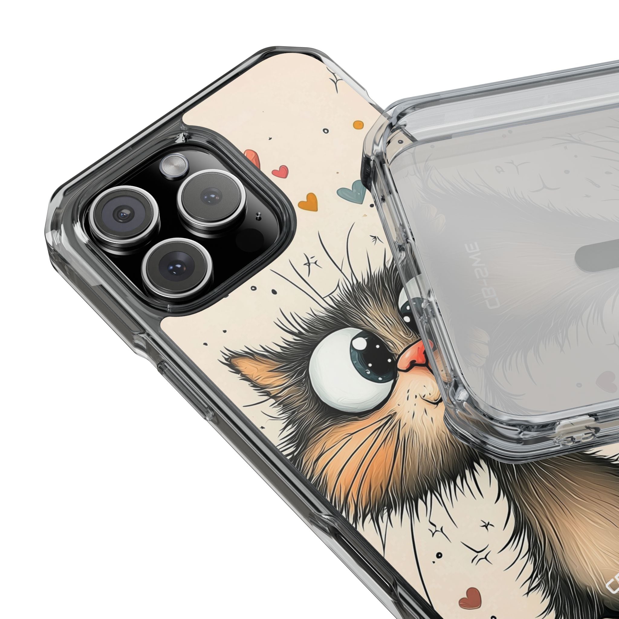 Whimsical Cat Smiles iPhone Case - Impact