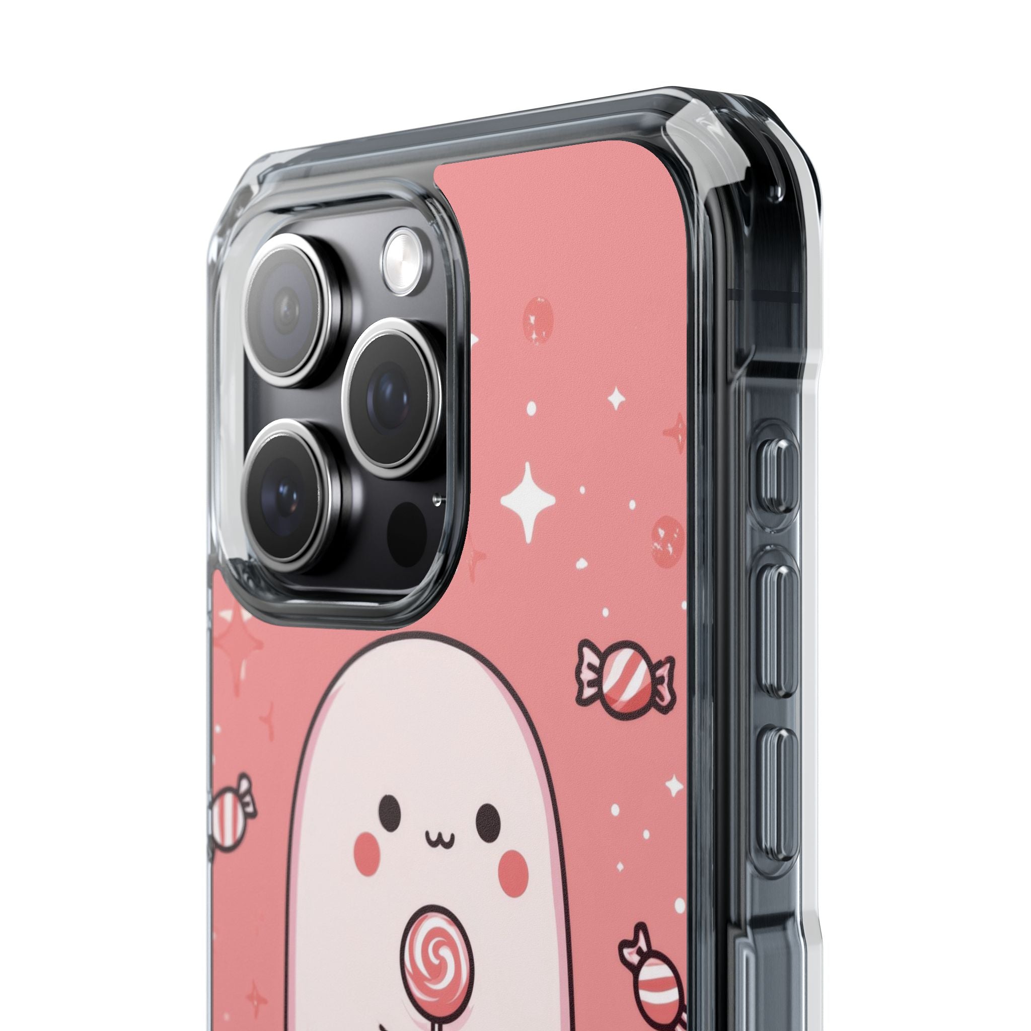 Cute Ghost Holds Candy iPhone Case - Impact