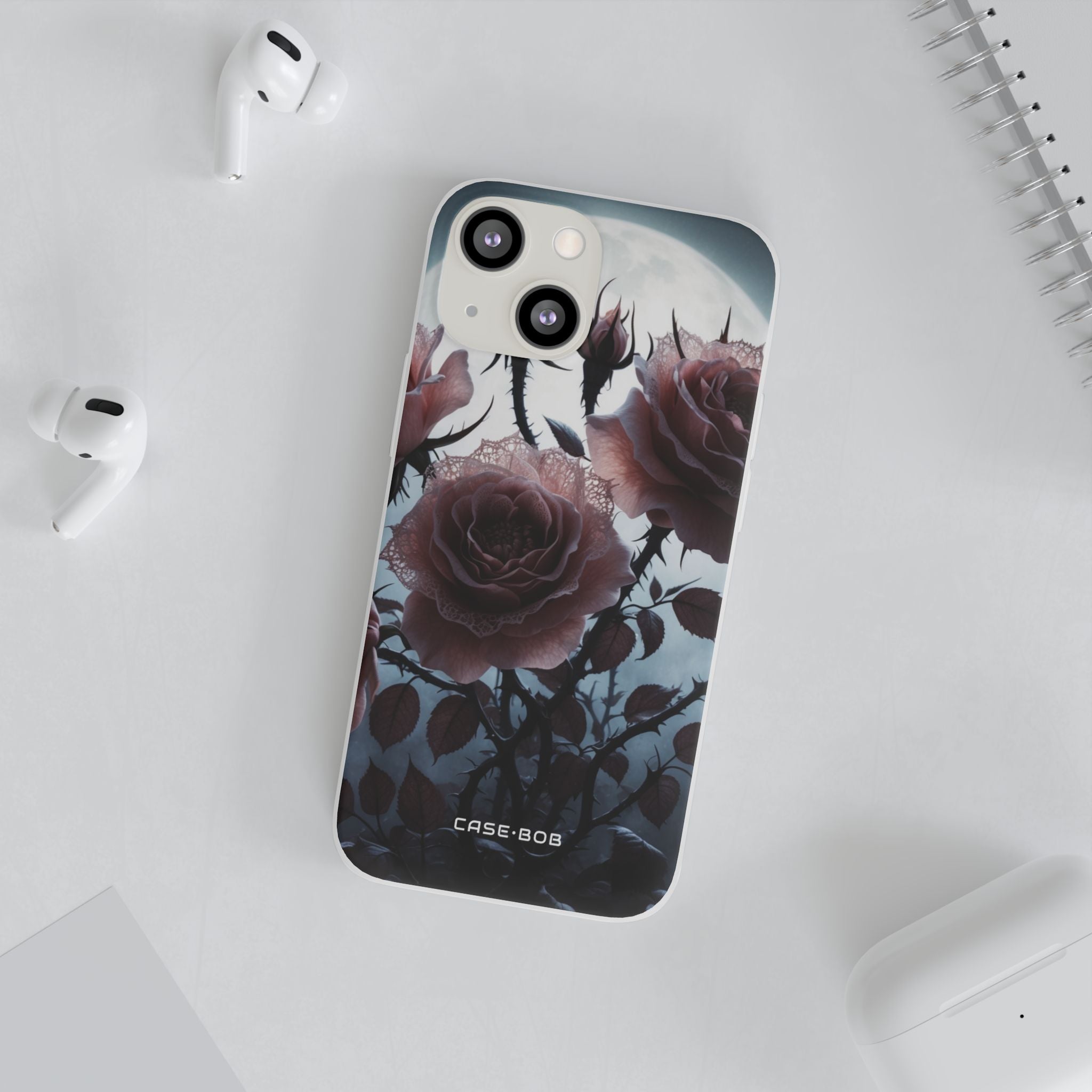 Luminous Rose Thorns iPhone 13 mini Case - Soft