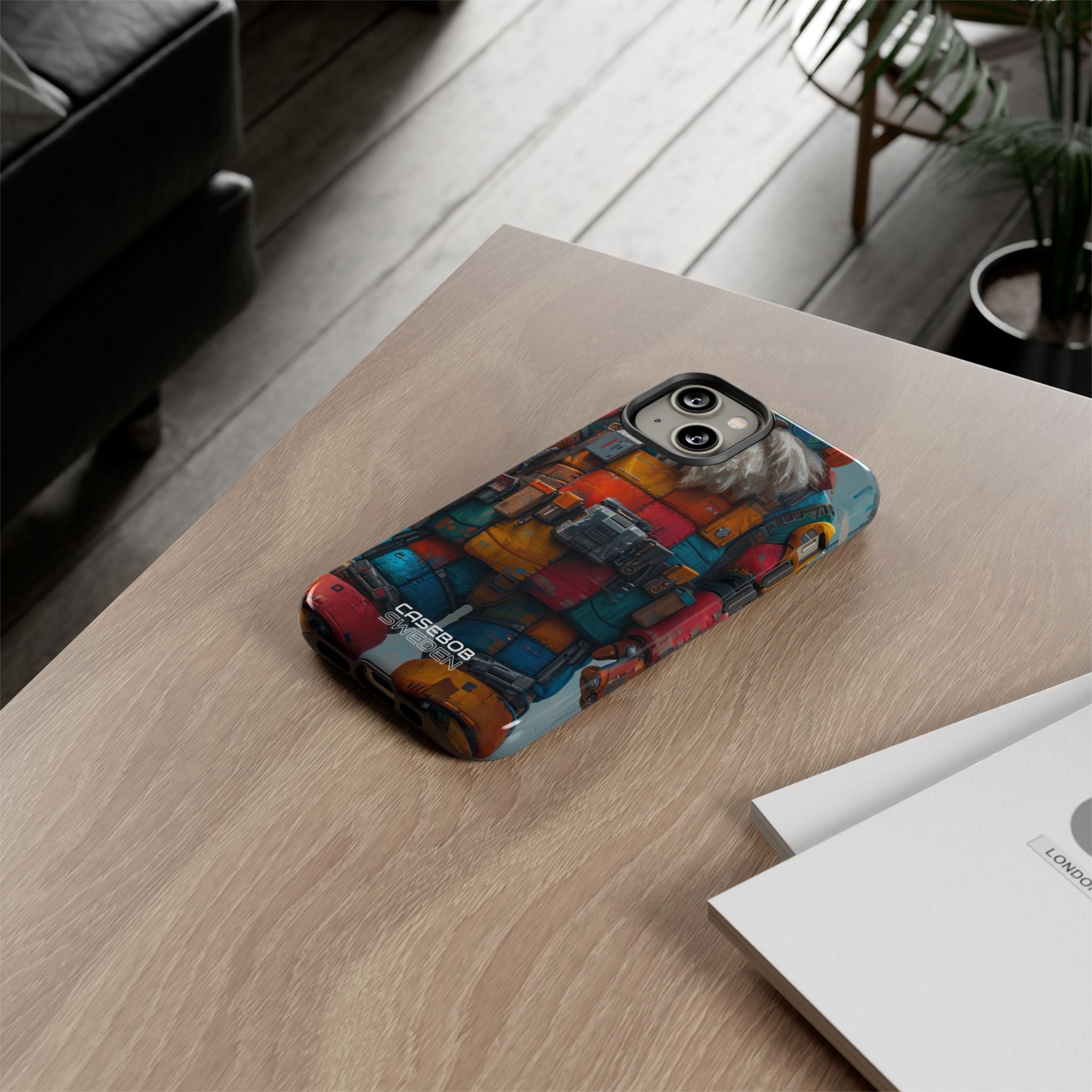 Whimsical Robot Wanderer iPhone 14 - Tough