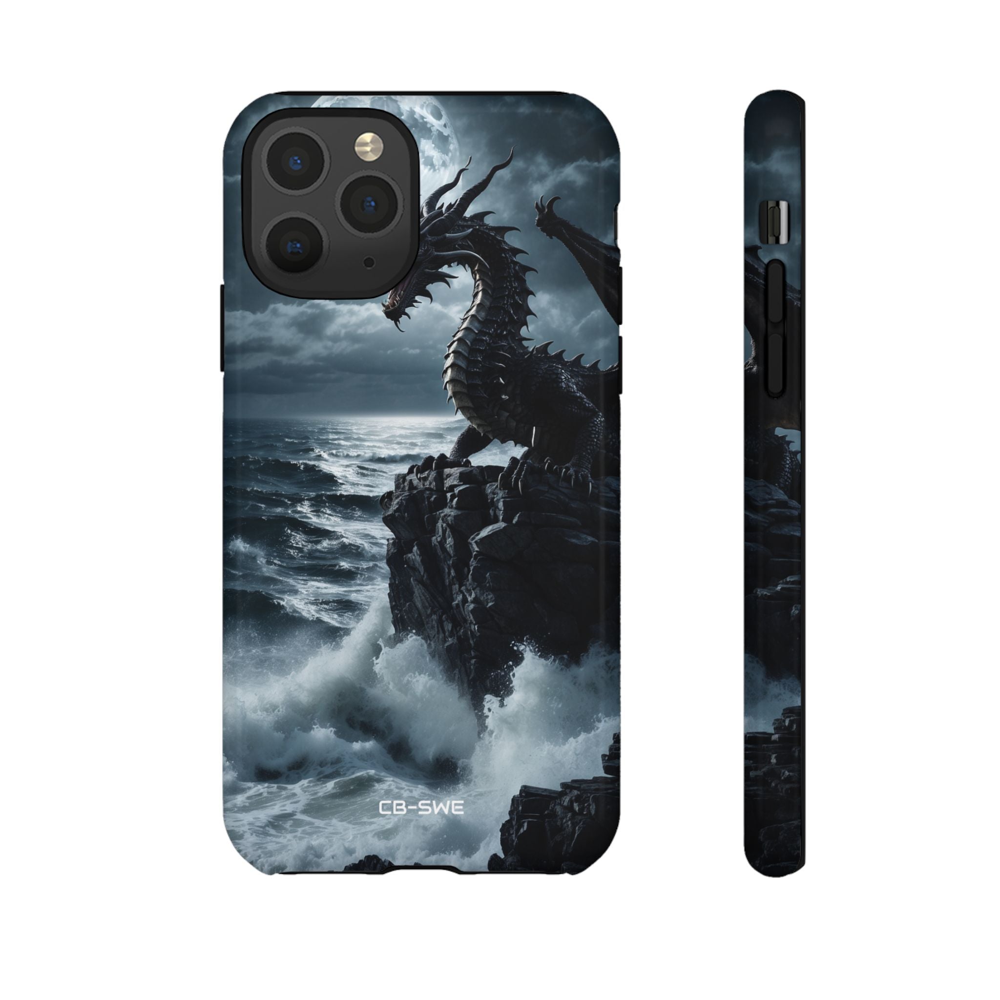 Dragon Roars Against Sea - iPhone Case