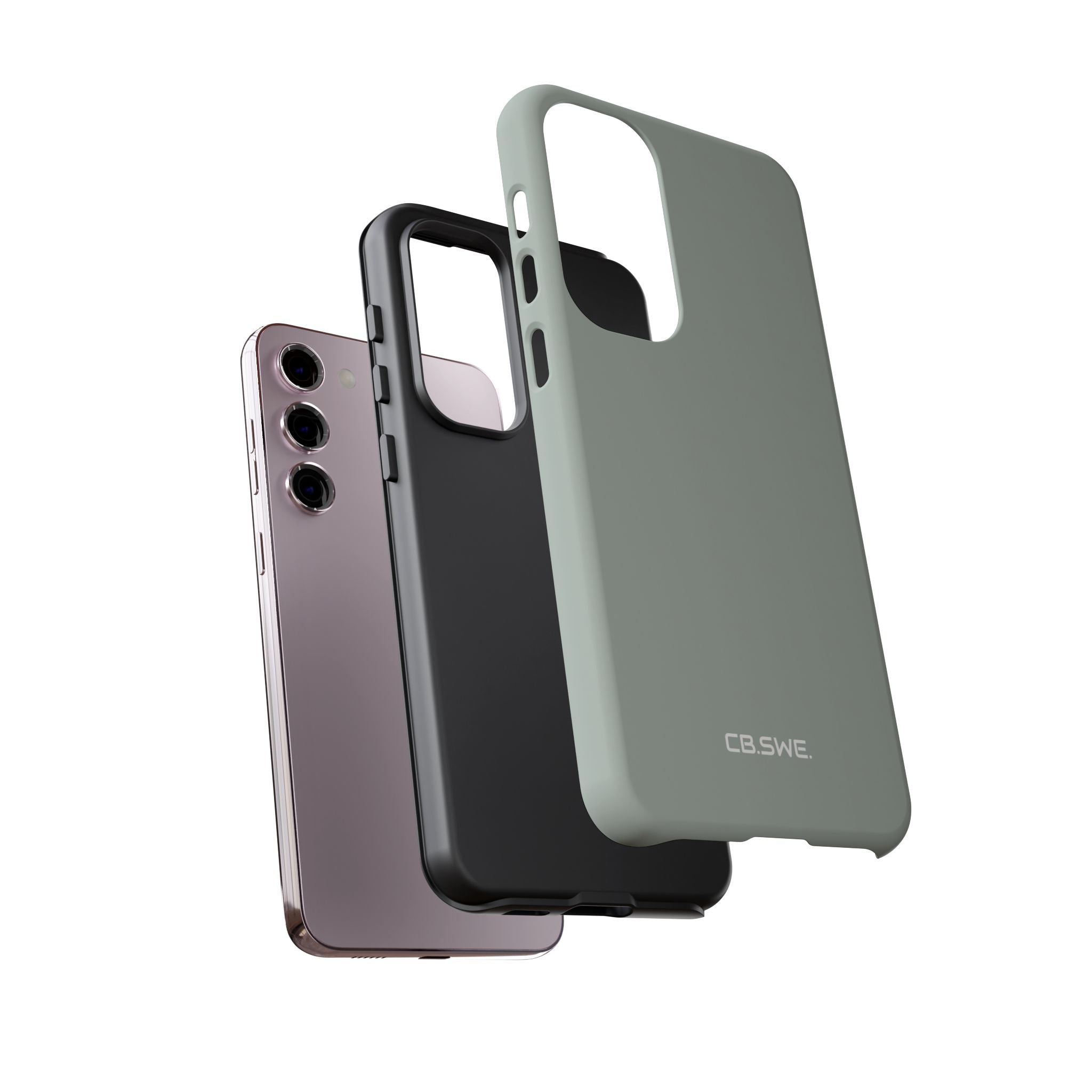 Ash Grey Samsung Case - Tough
