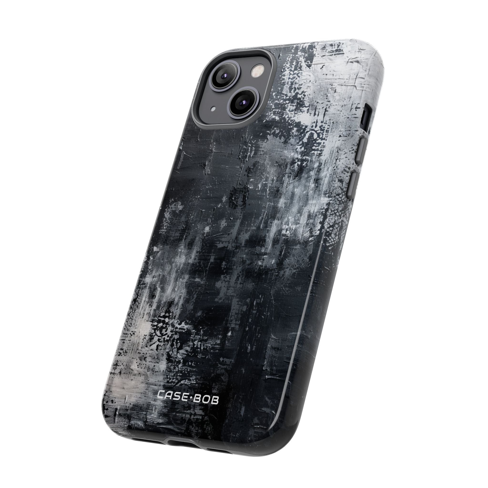 Textured Blackscape iPhone 14 Plus Case - Tough