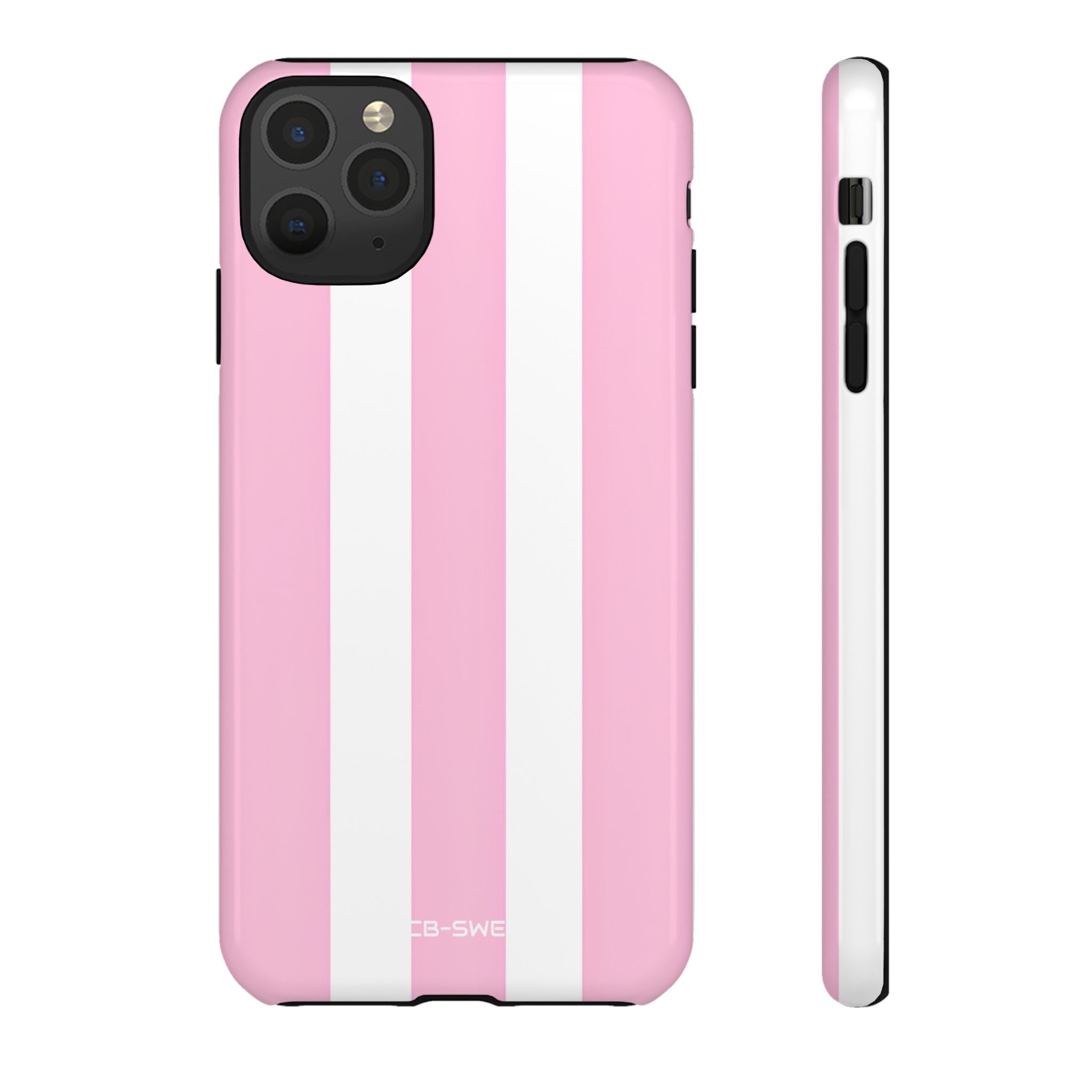 Pink White Minimalism - iPhone Case