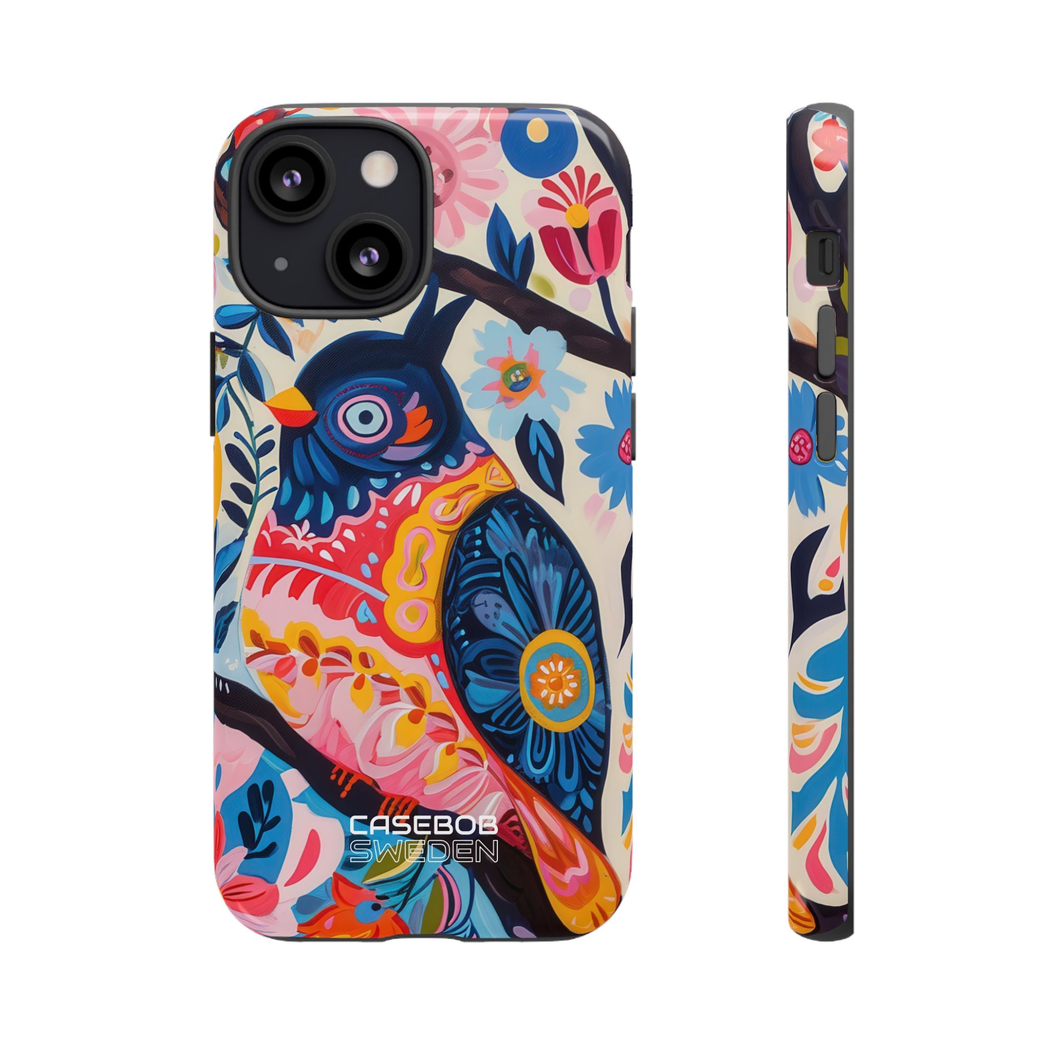 Whimsical Owl Garden iPhone 13 - Tough