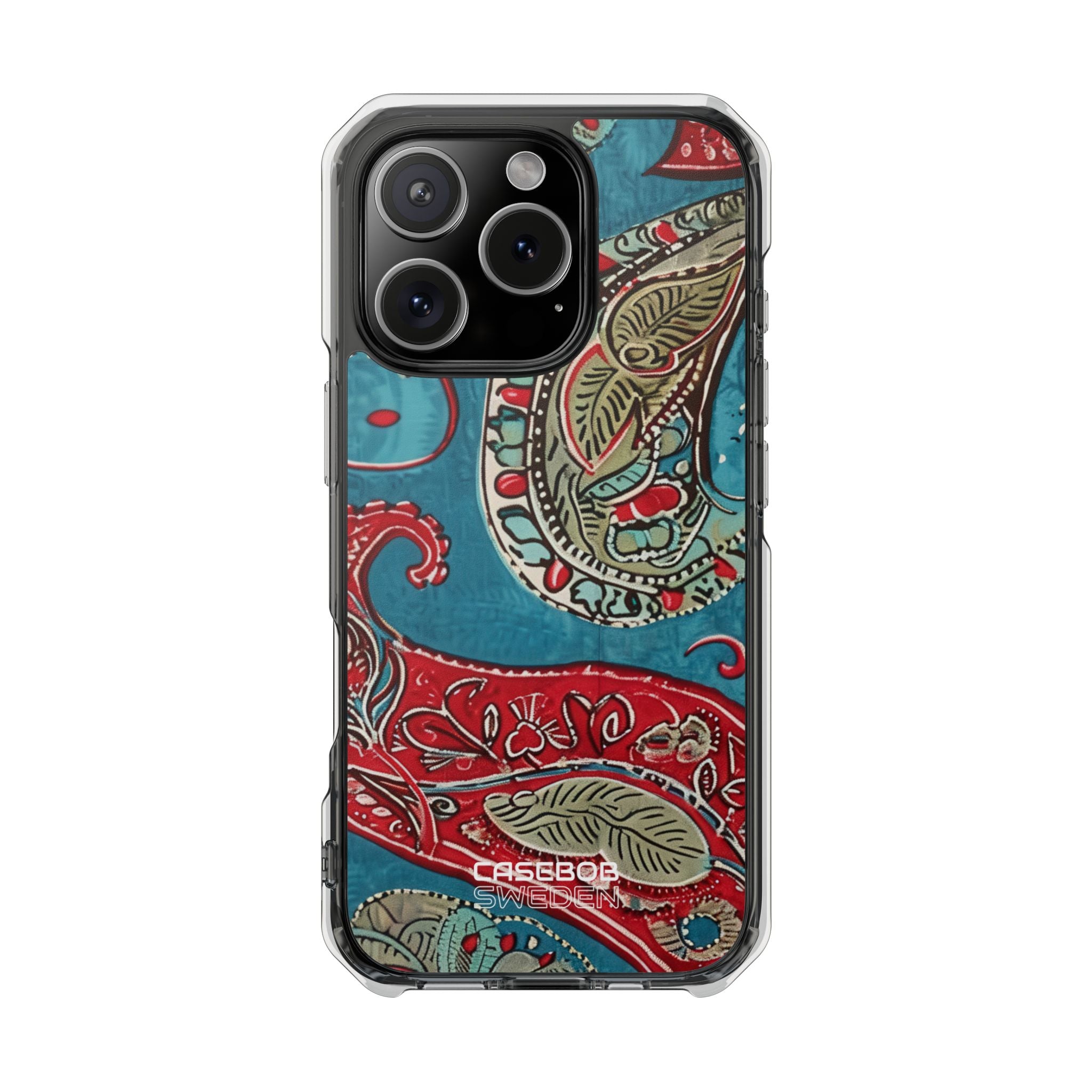 Paisley Floral Fusion iPhone 16 - Impact Clear+