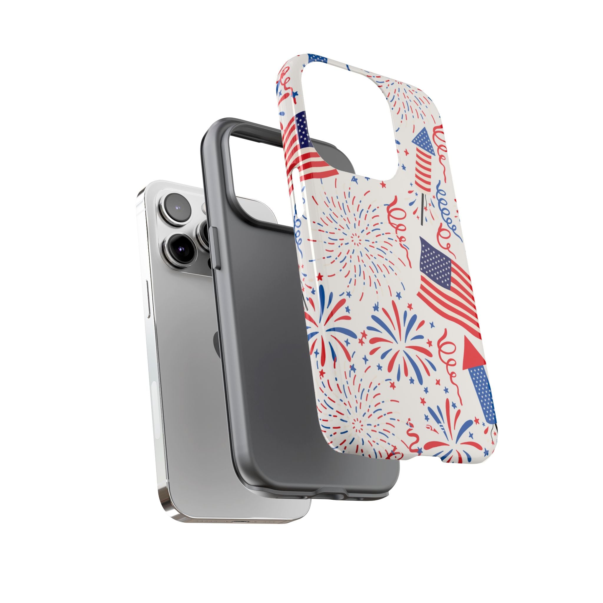 Fireworks Burst Bright - iPhone Case