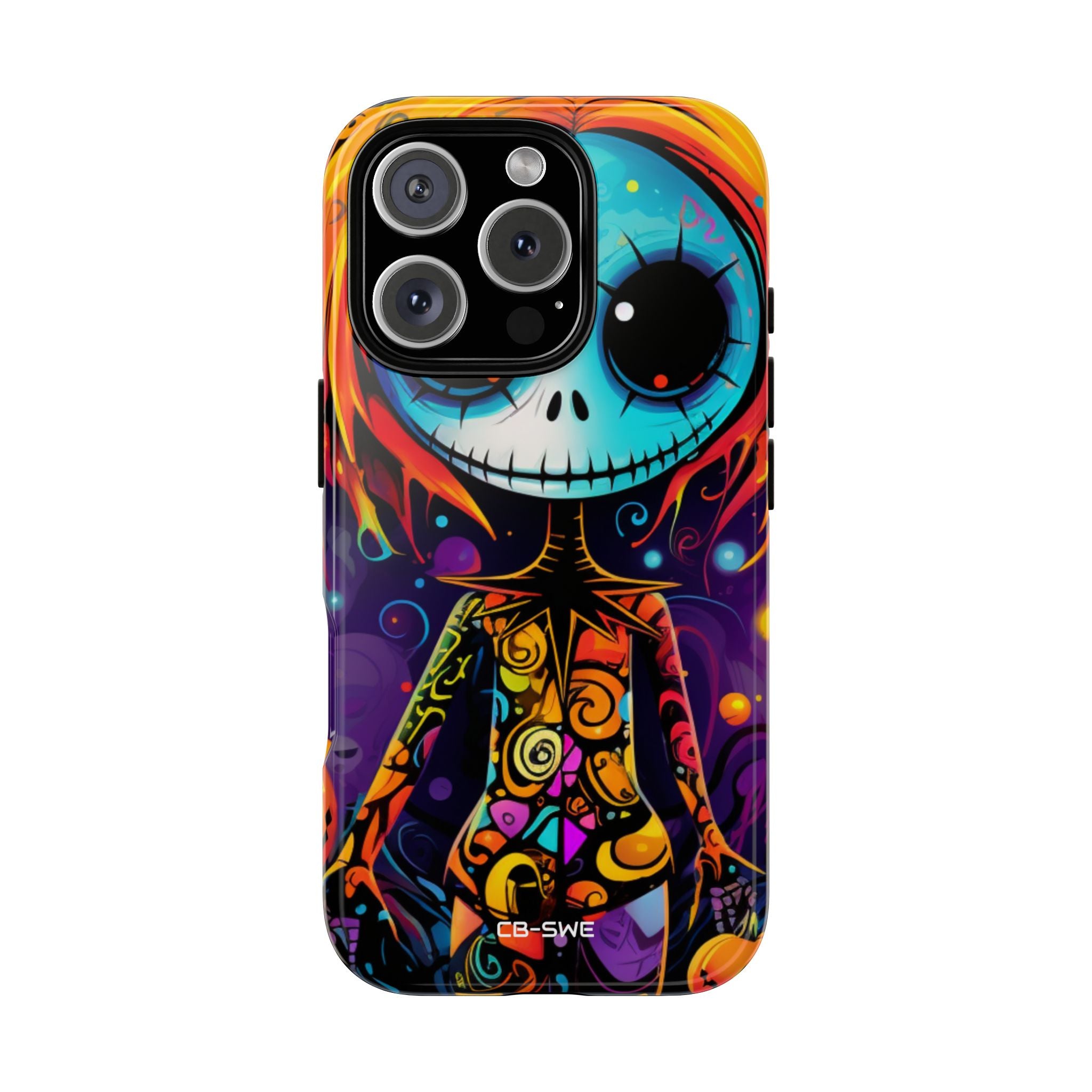 Skeletal Figure Laughs - iPhone Case
