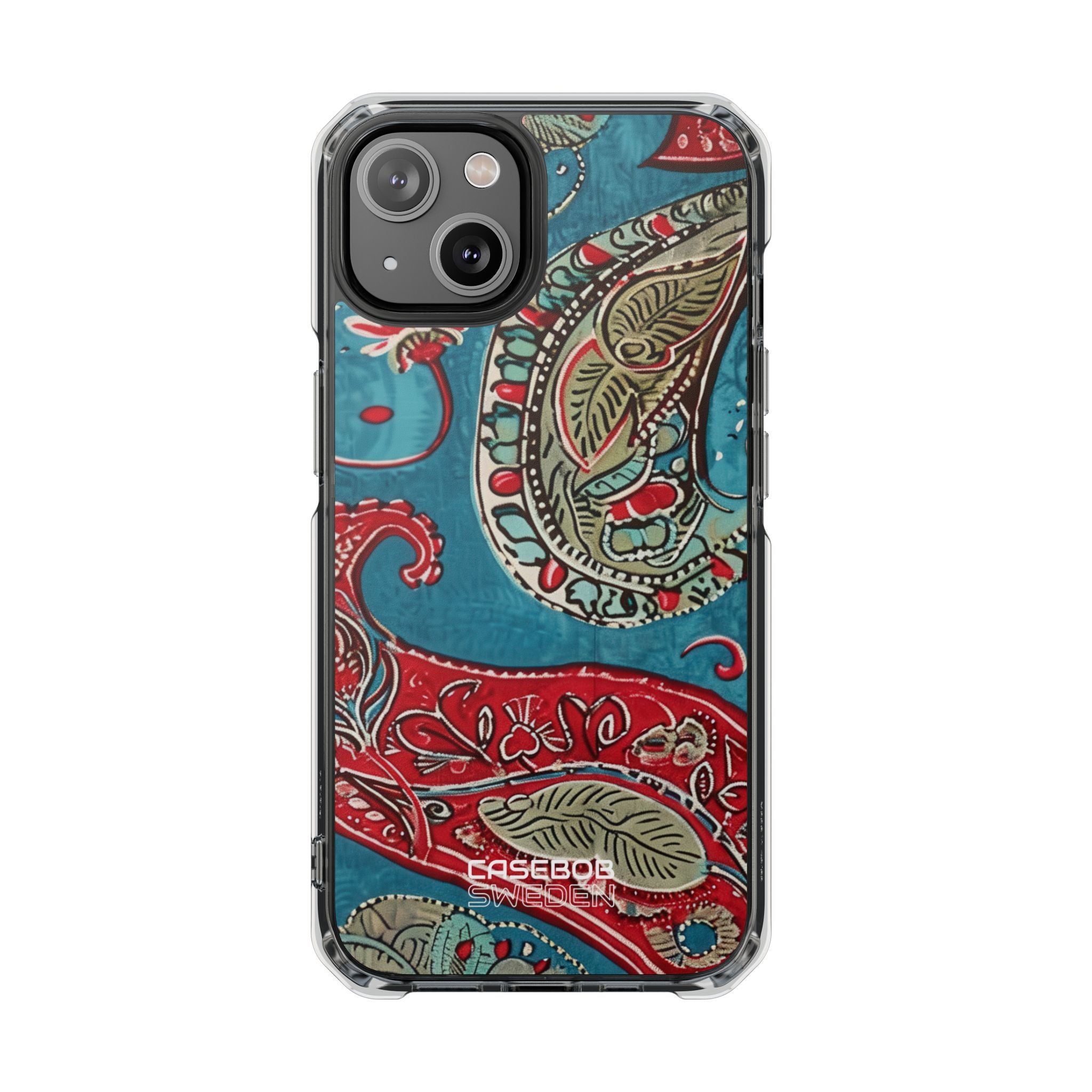 Paisley Floral Fusion iPhone 14 - Impact Clear+