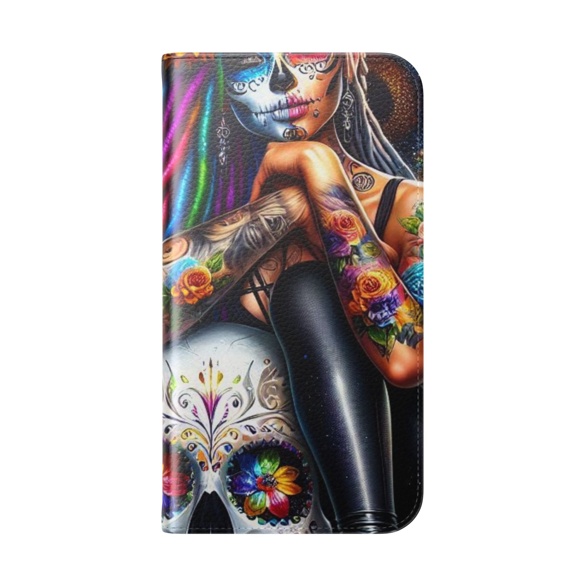 Skull Bloom - iPhone 15 Case - Wallet