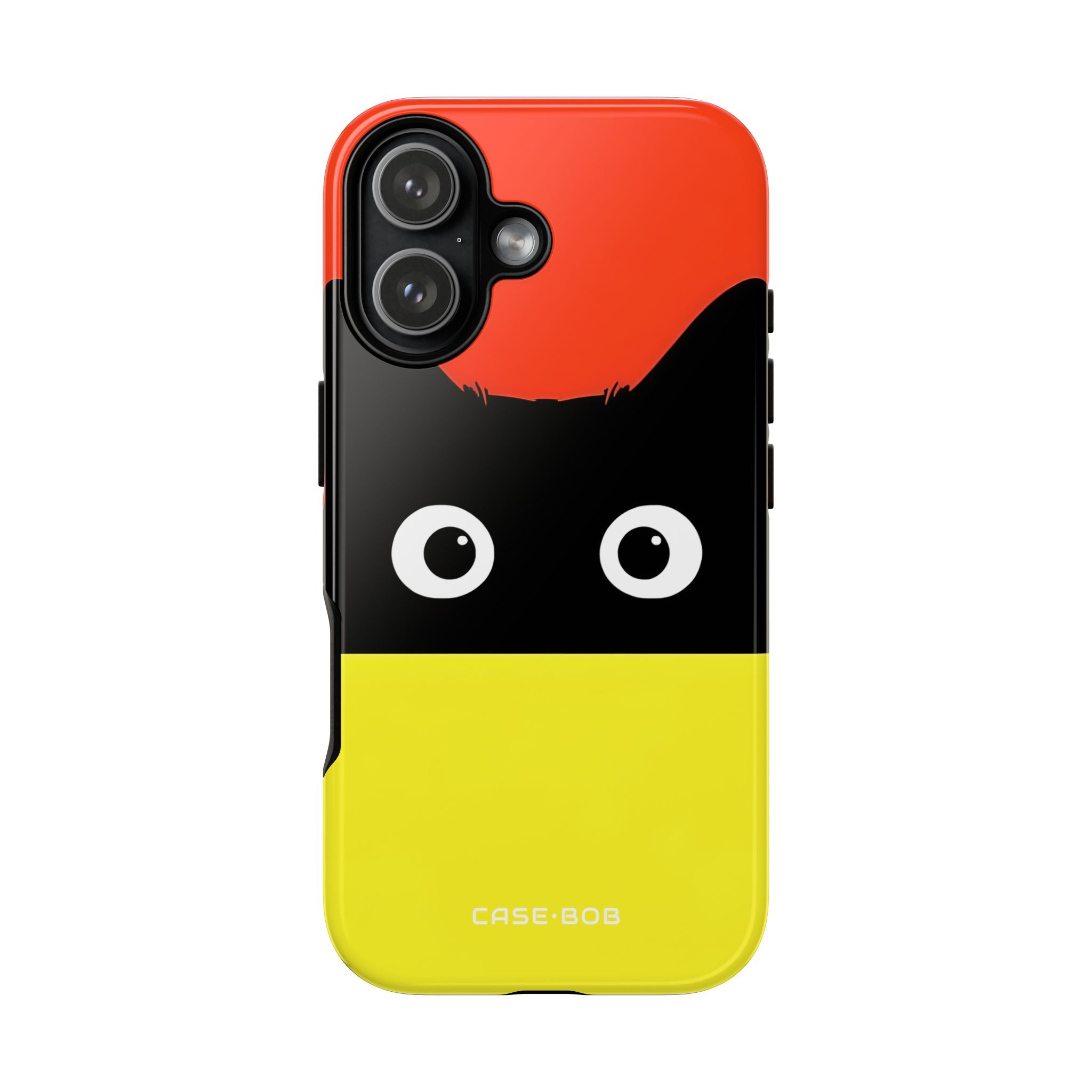 Peekaboo Cat Crimson iPhone 17 Case - Tough
