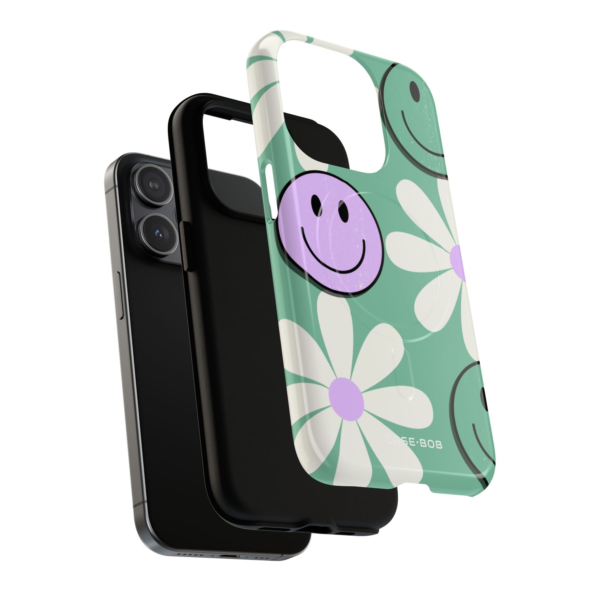 Smiley Daisy Glow iPhone 15 Pro Case - Tough+