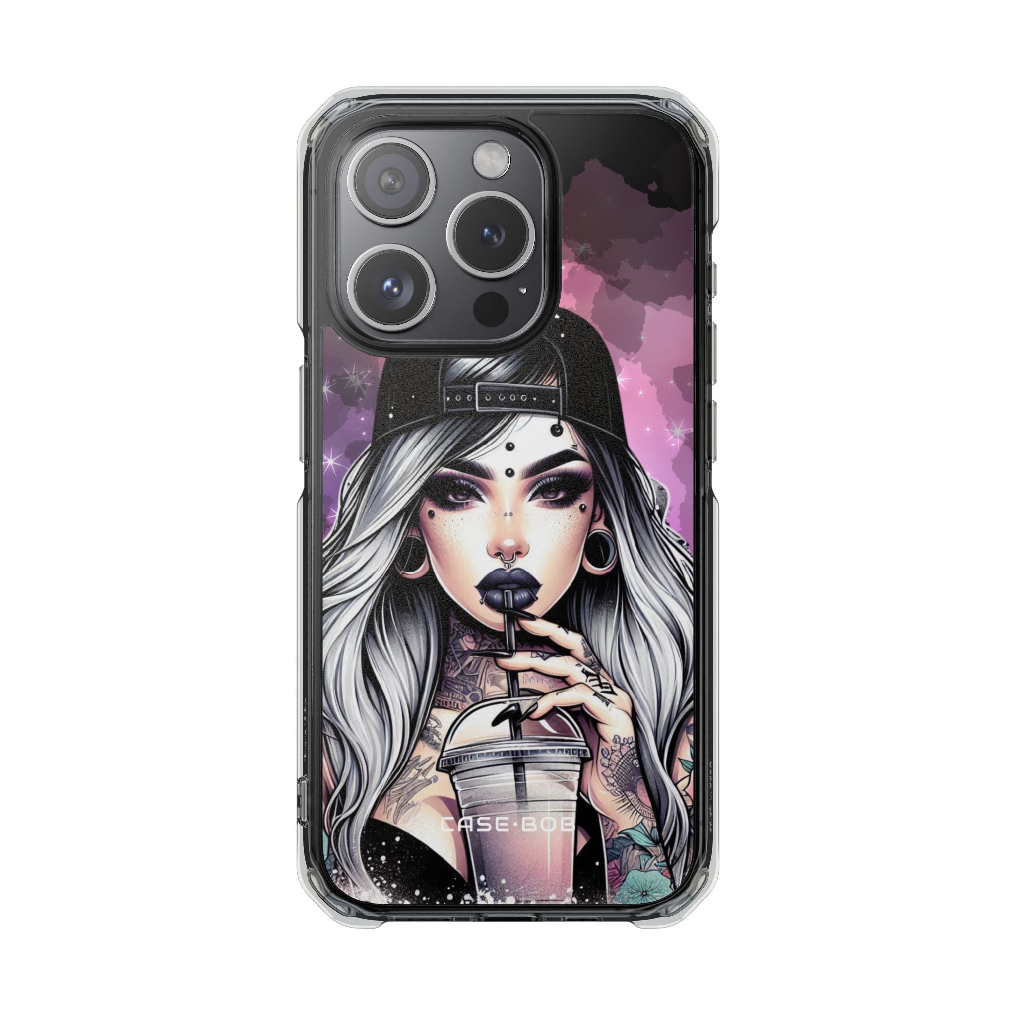 Silver Sip Nebula iPhone 15 Pro Case - Impact