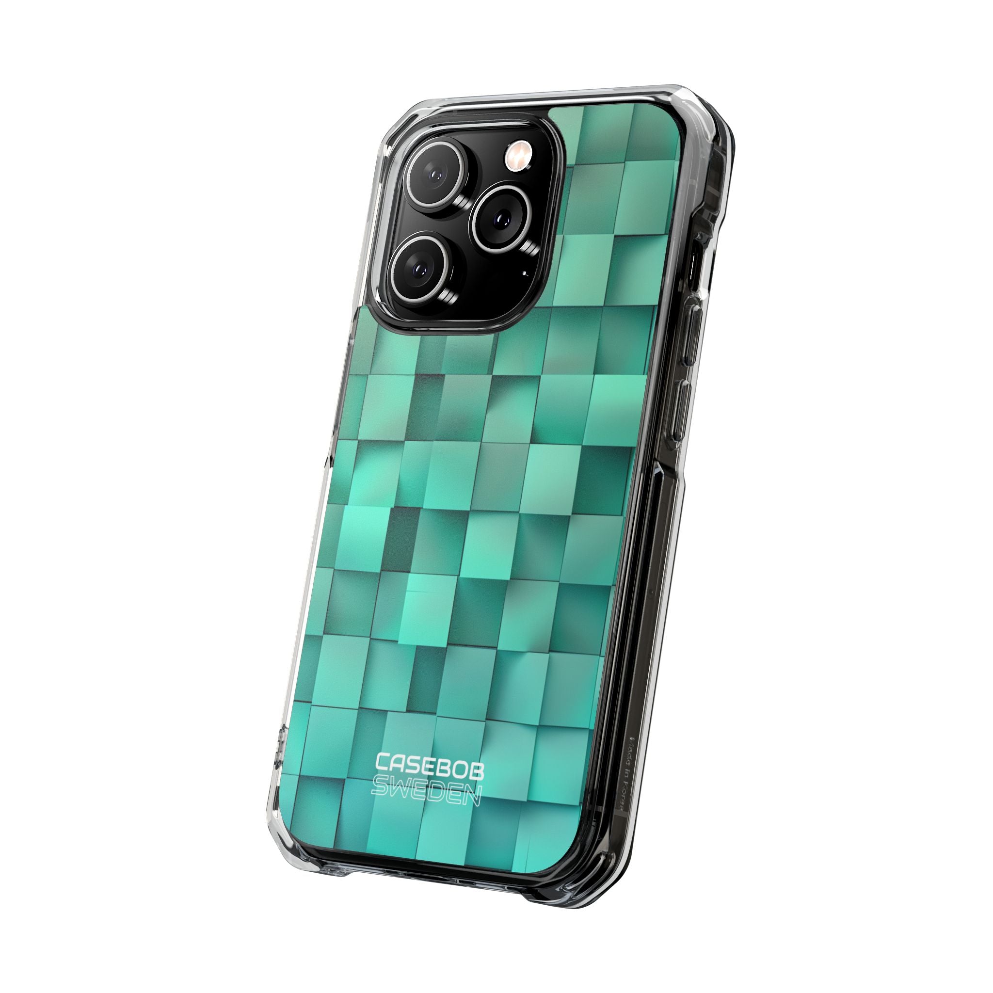 Folded Blue Squares iPhone 14 - Impact Clear+