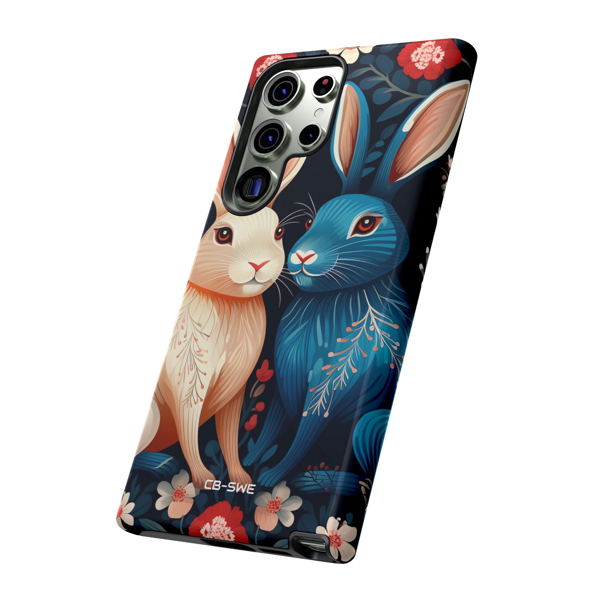 Rabbits Embrace Blossoms - Samsung Case