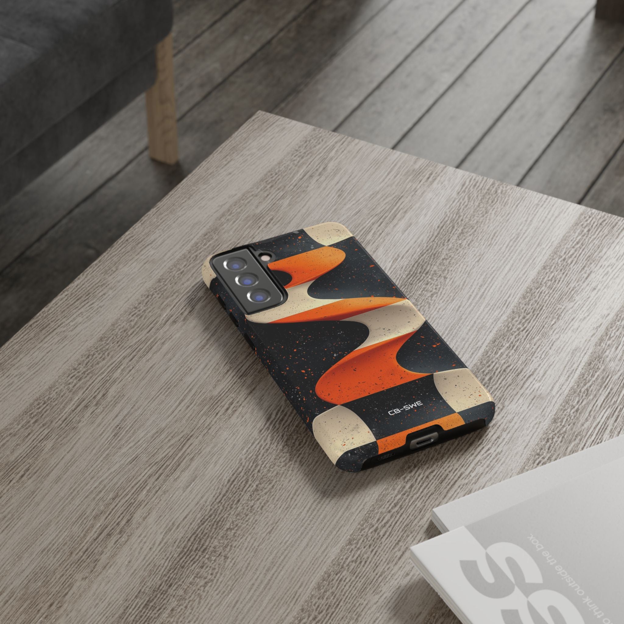 Orange Waves Flow - Samsung Case