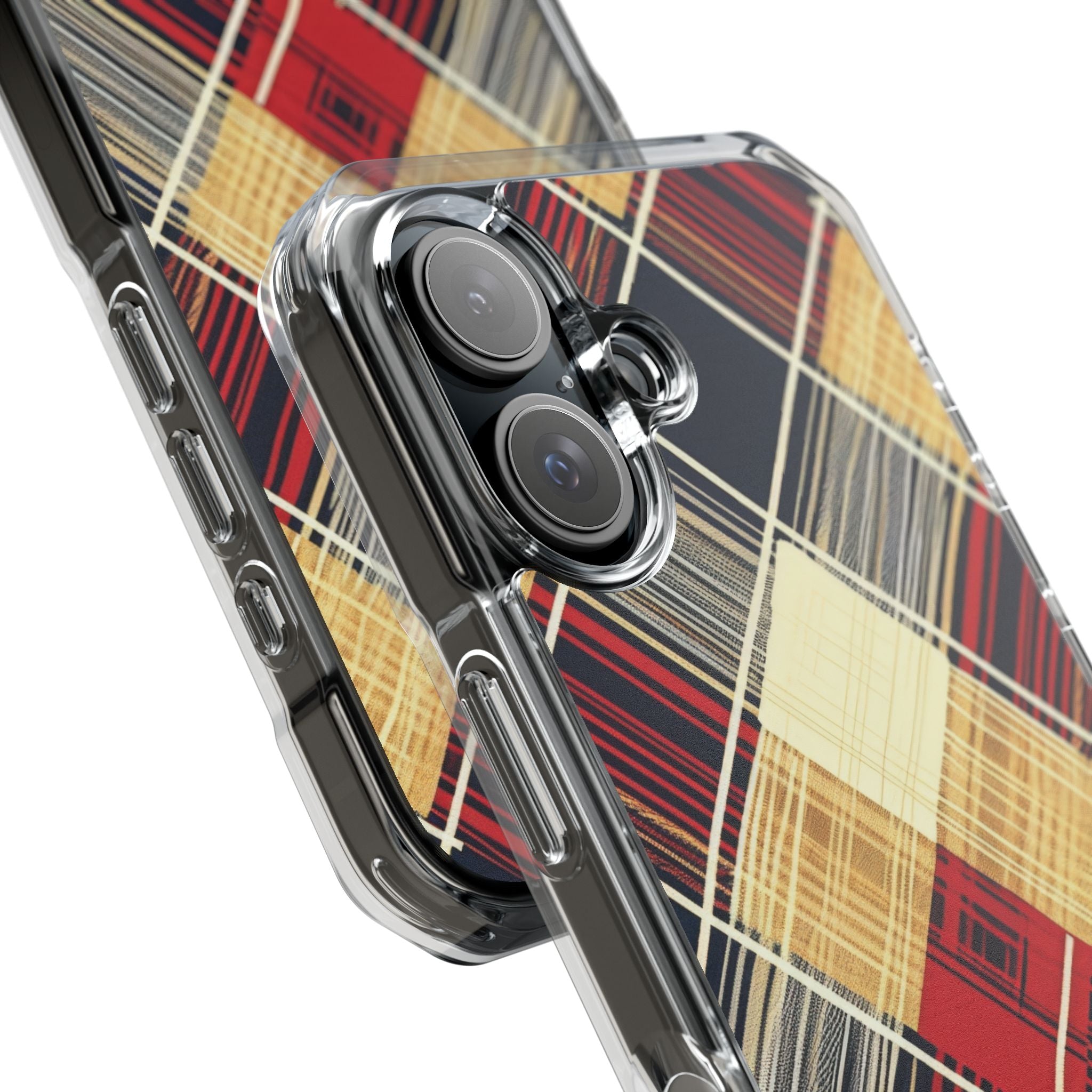 Plaid Diamond Tapestry iPhone 16 - Impact Clear+
