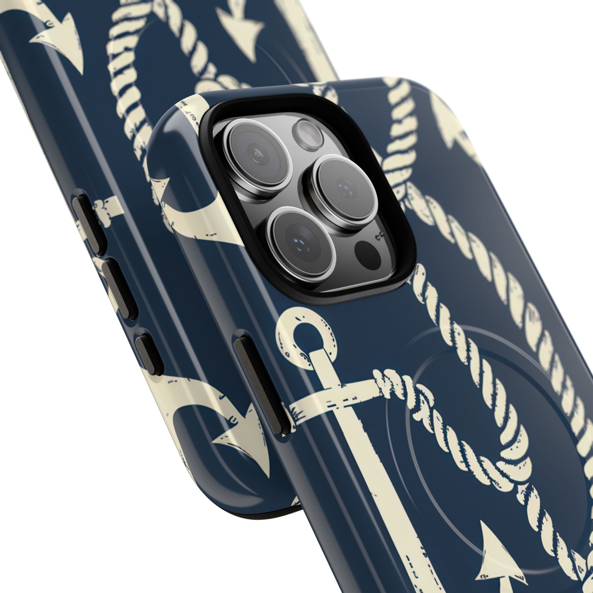 Nautical Anchors Rope iPhone 16 - Tough+