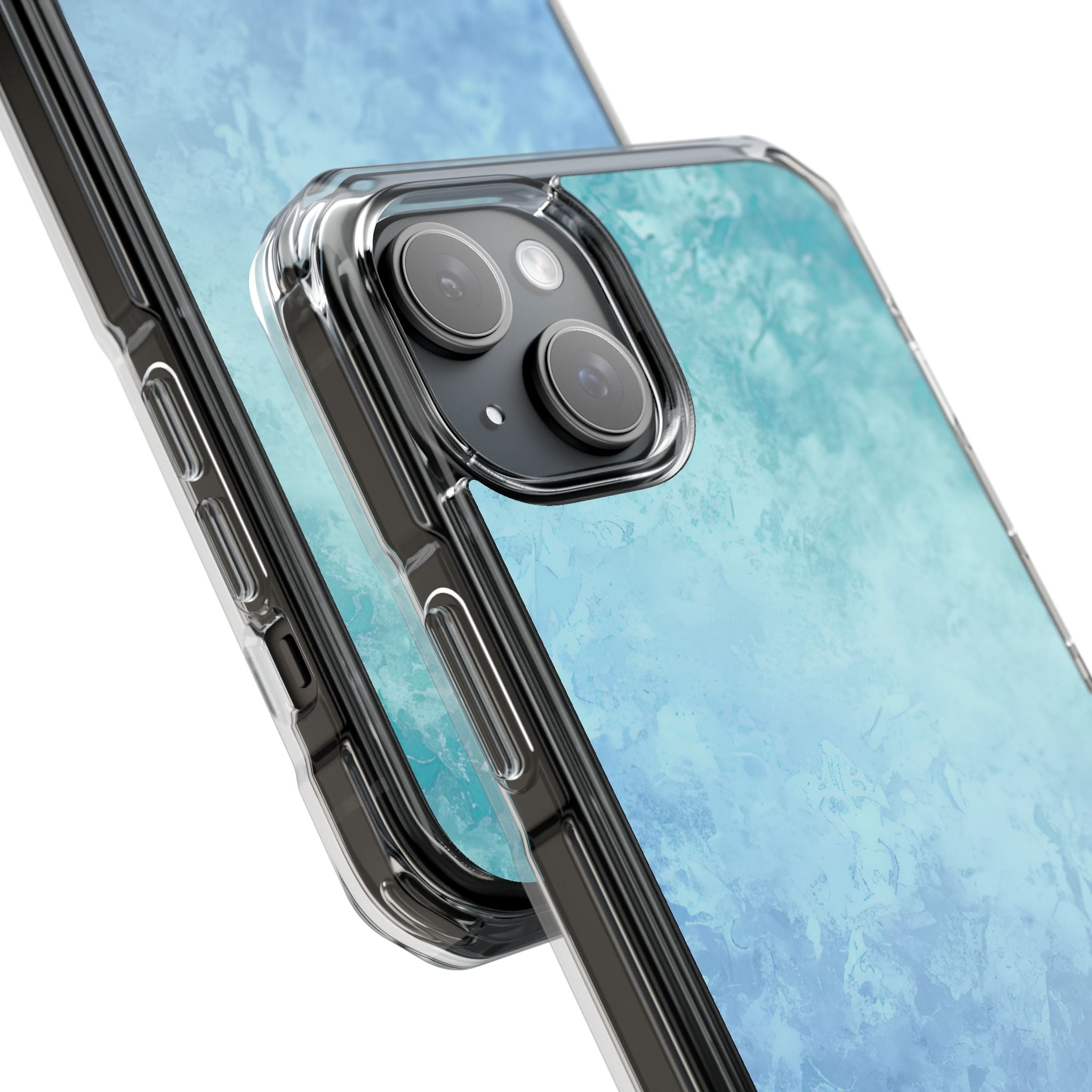 Ocean Mist Whisper iPhone 15 - Impact Clear+