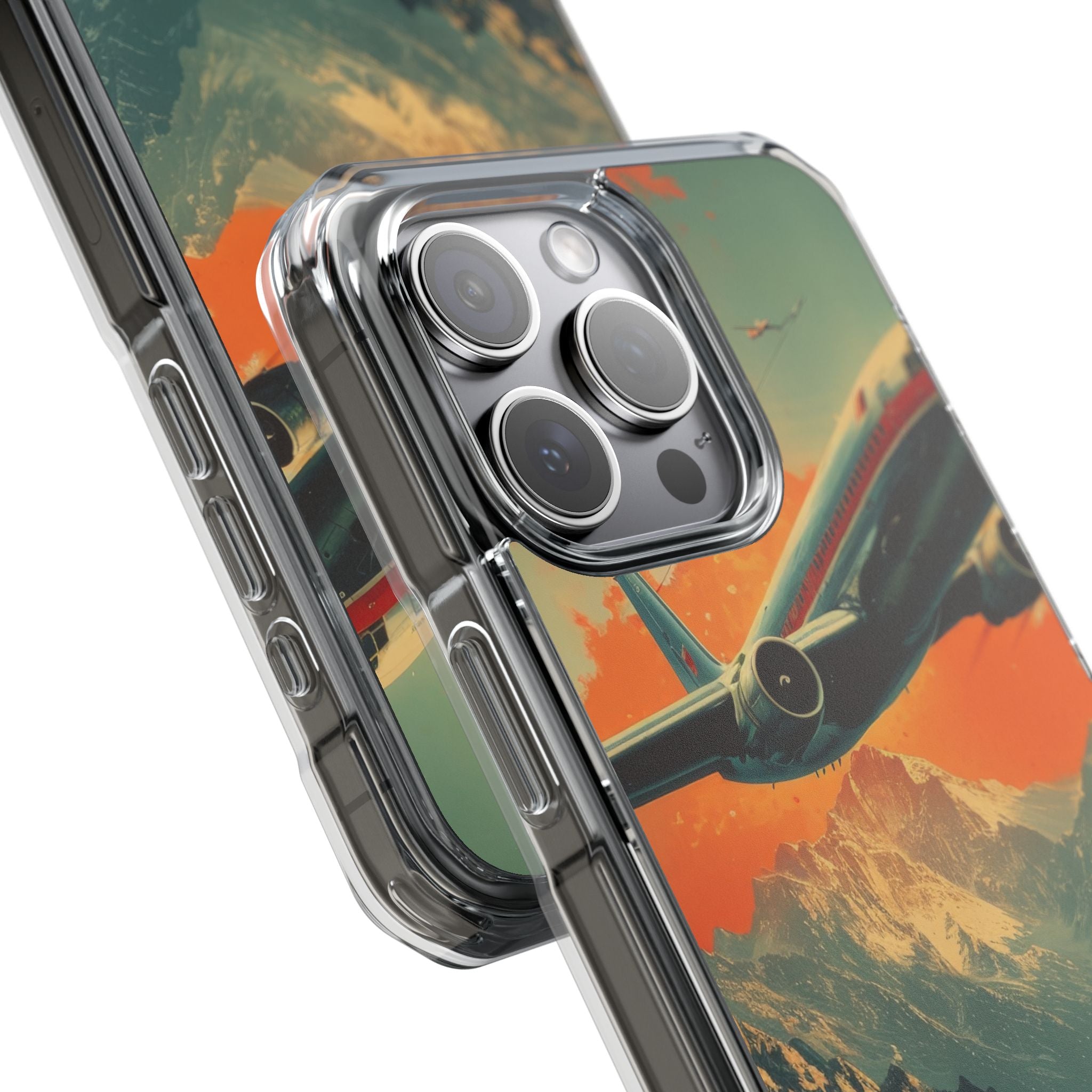 Soaring Mountain Flight iPhone 15 - Impact Clear+