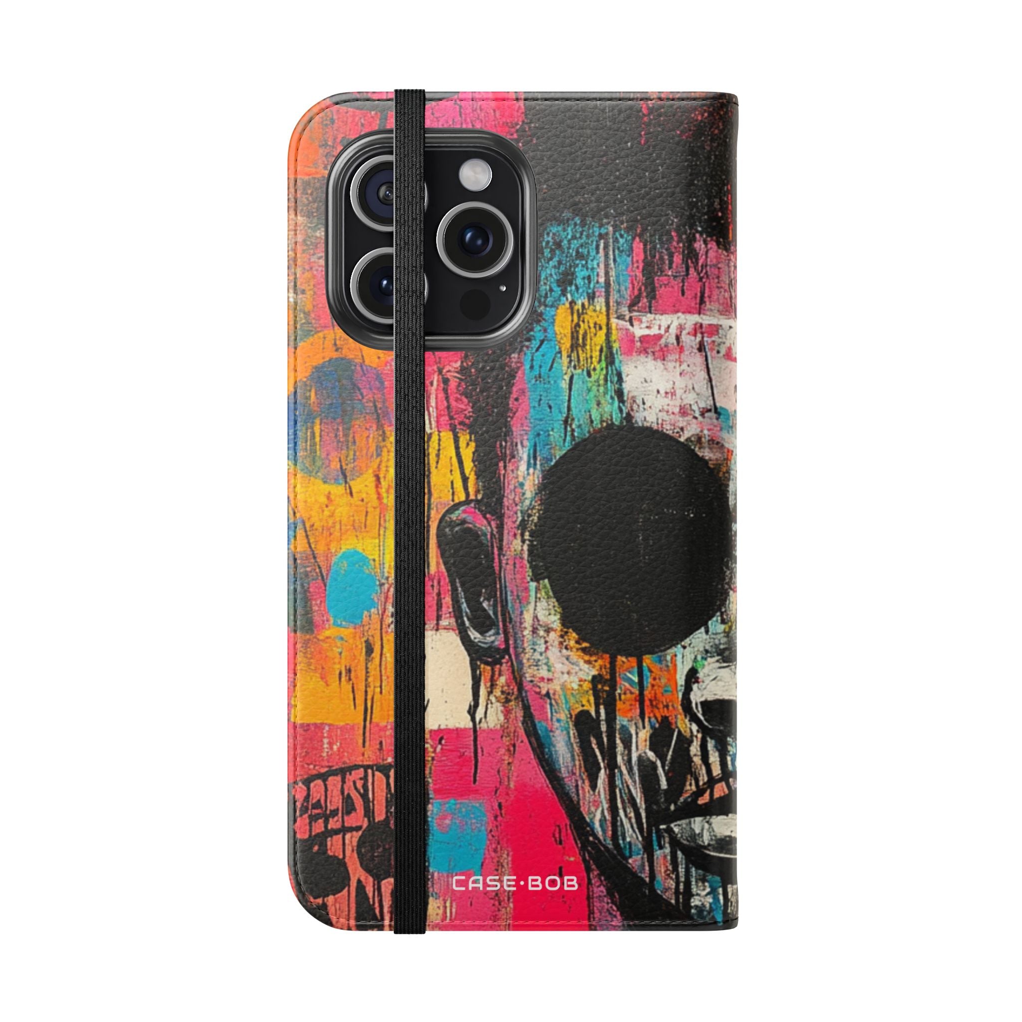 Black Orb Face - iPhone 15 Pro Max Case - Wallet