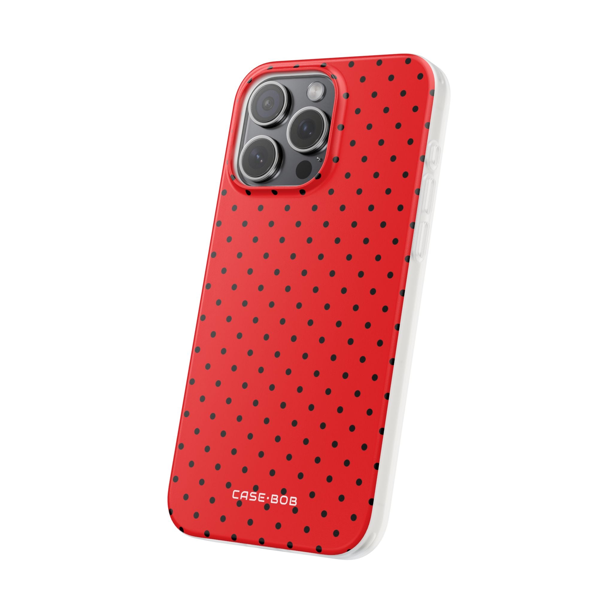 Crimson Dot Matrix iPhone 15 Pro Max Case - Soft