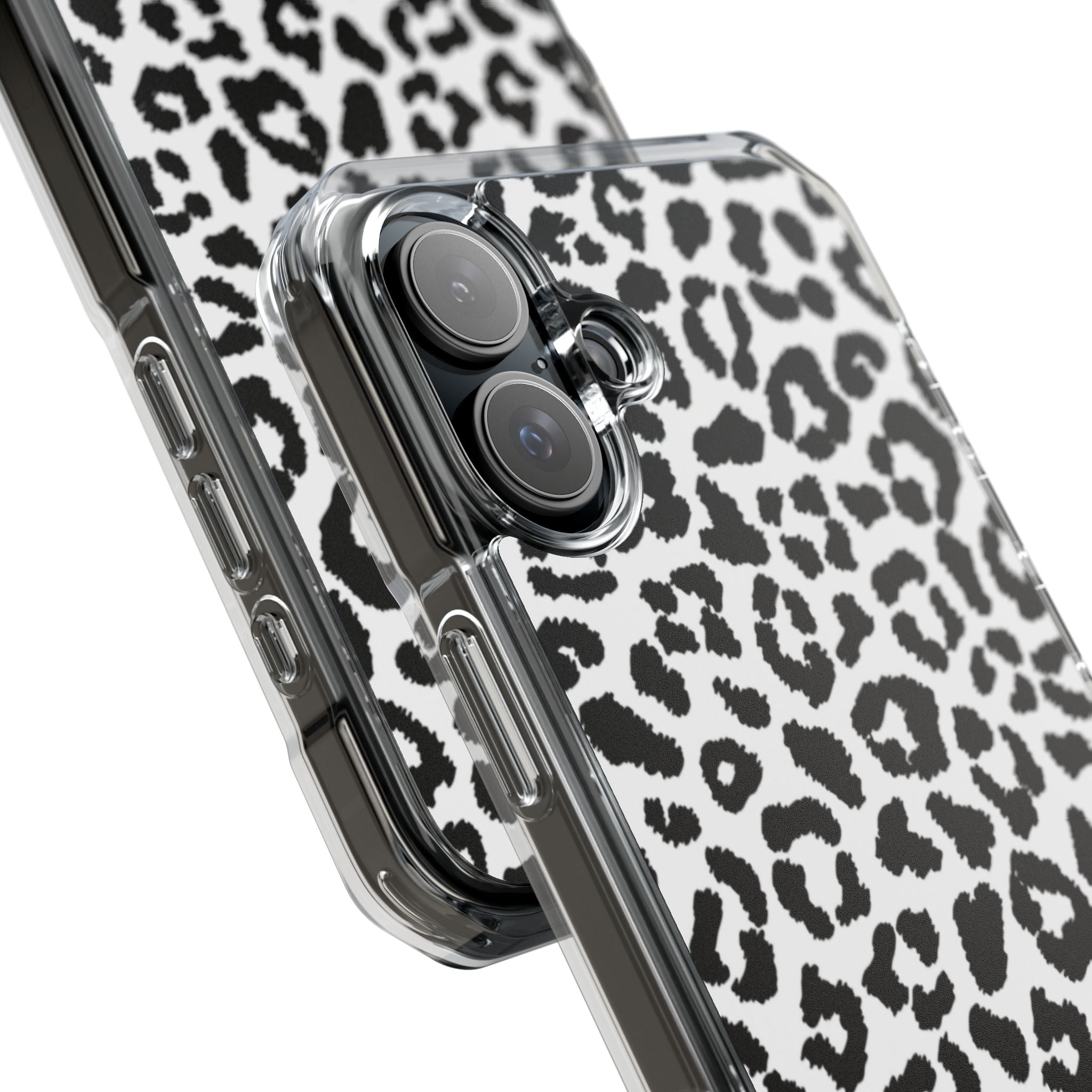 Monochrome Leopard Essence iPhone Case - Impact
