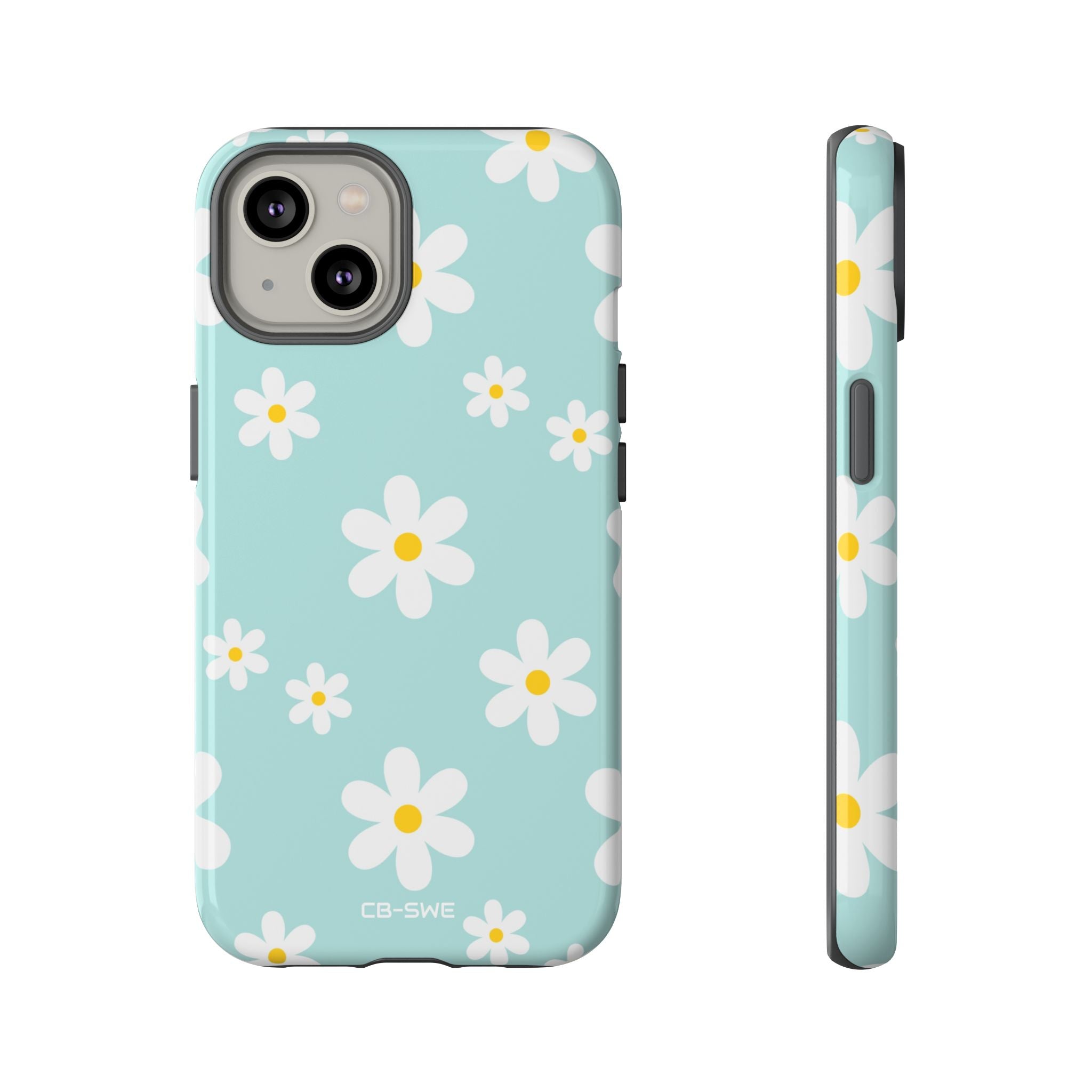 Daisies On Blue - iPhone Case