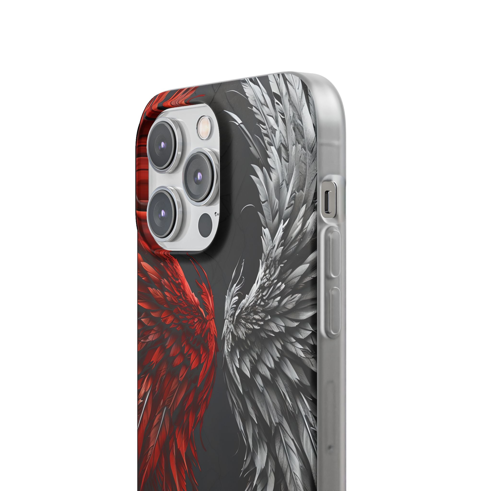 Crimson White Wings iPhone 14 Pro Max Case - Soft