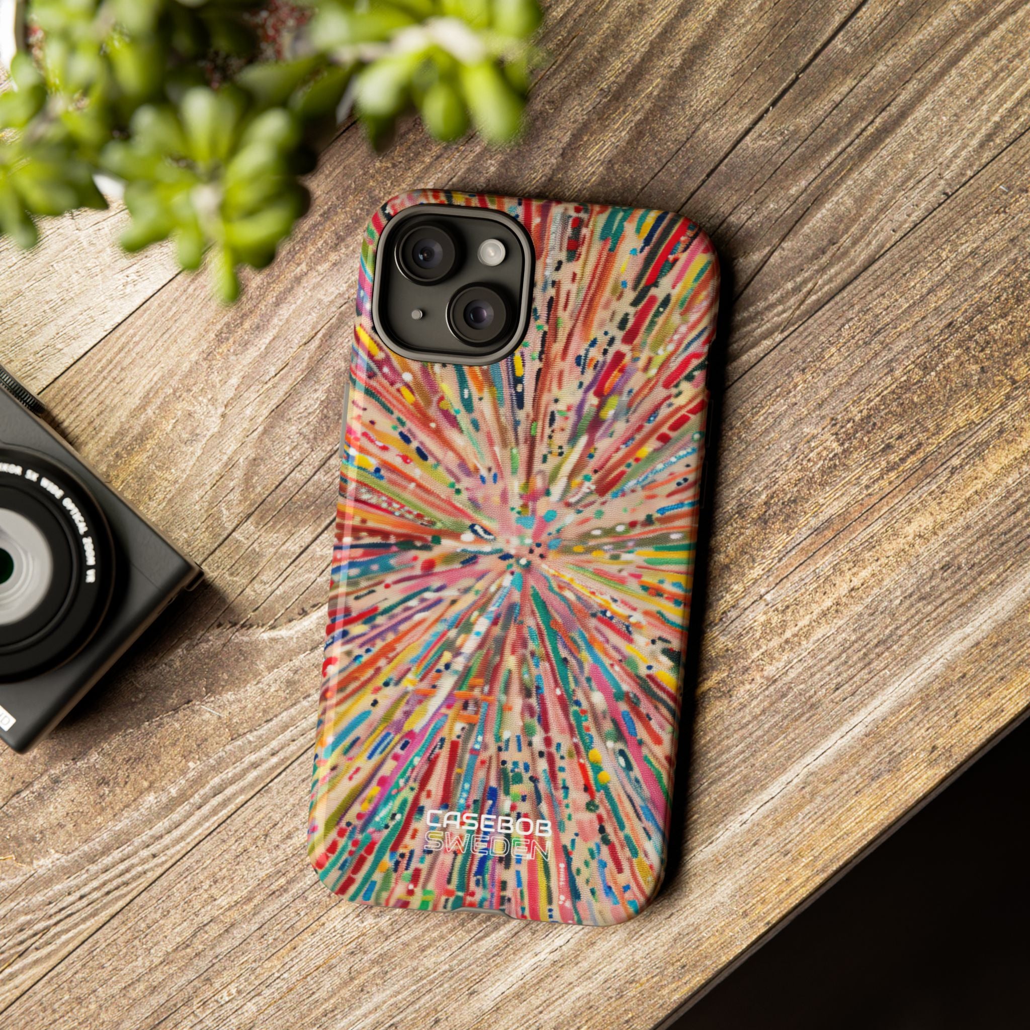 Esplosione di Colori Radianti iPhone 15 - Tough