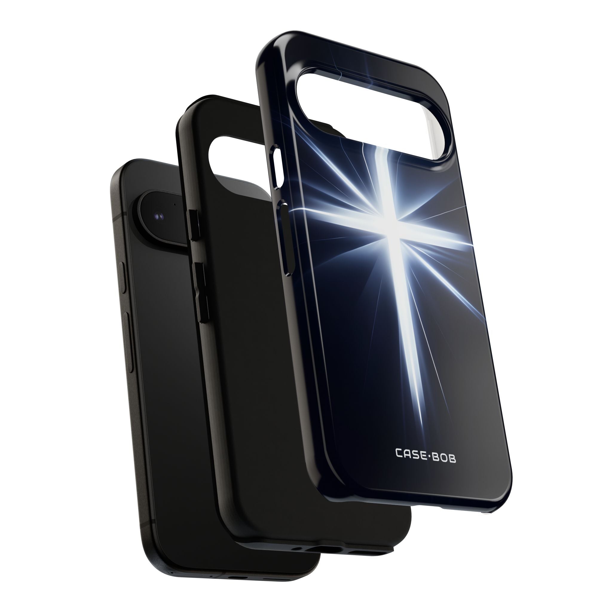 Glowing Crossburst Google Pixel 9 Case - Tough