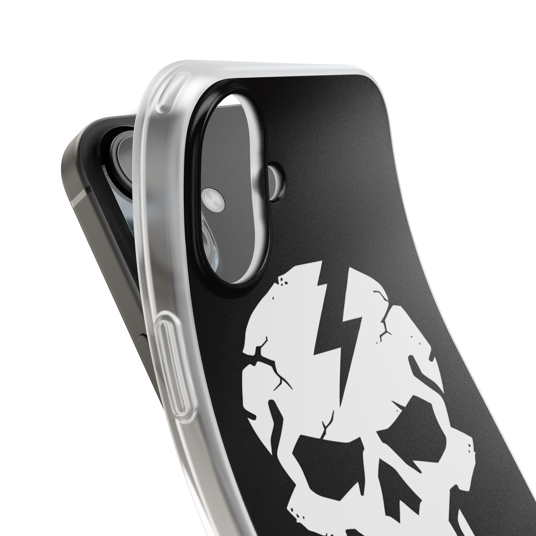 Lightning Skull iPhone 16 Plus Case - Soft
