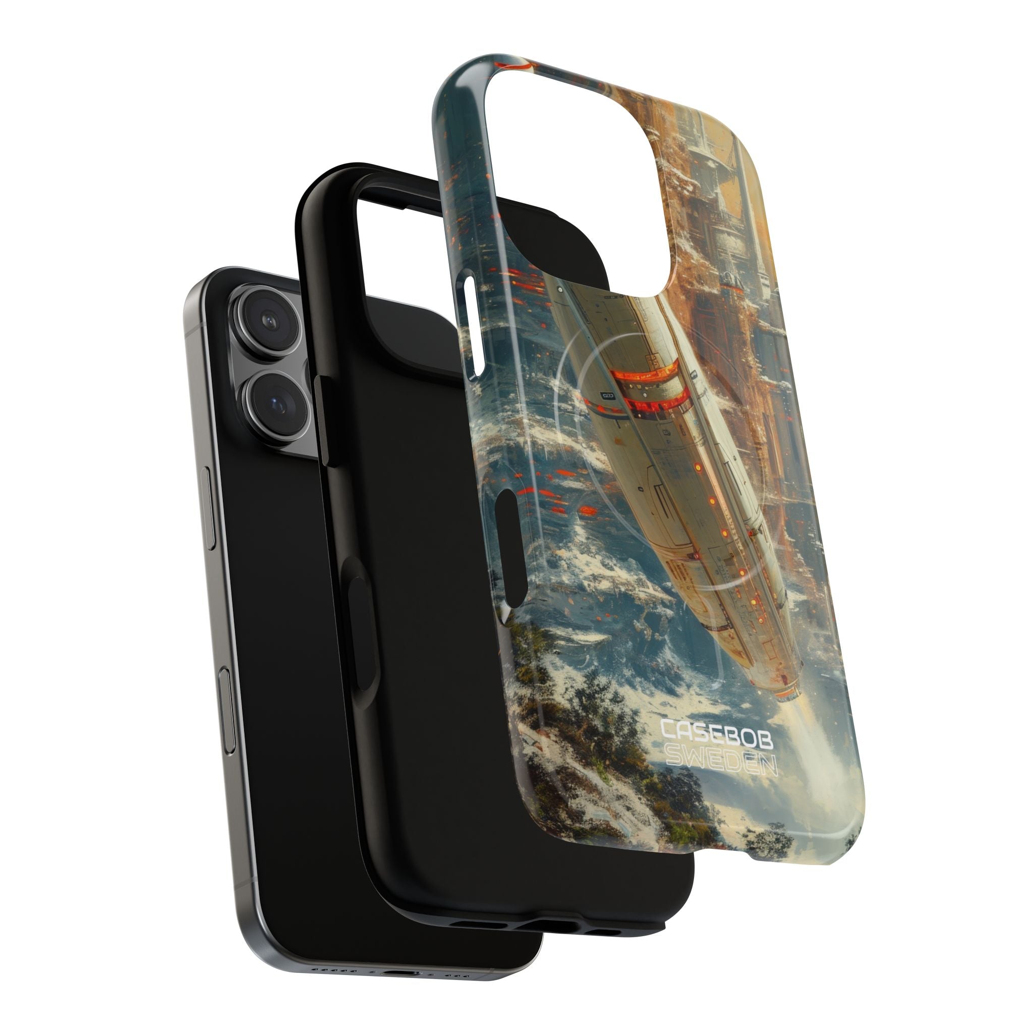 Futuristic Forest Voyage iPhone 16 - Tough+