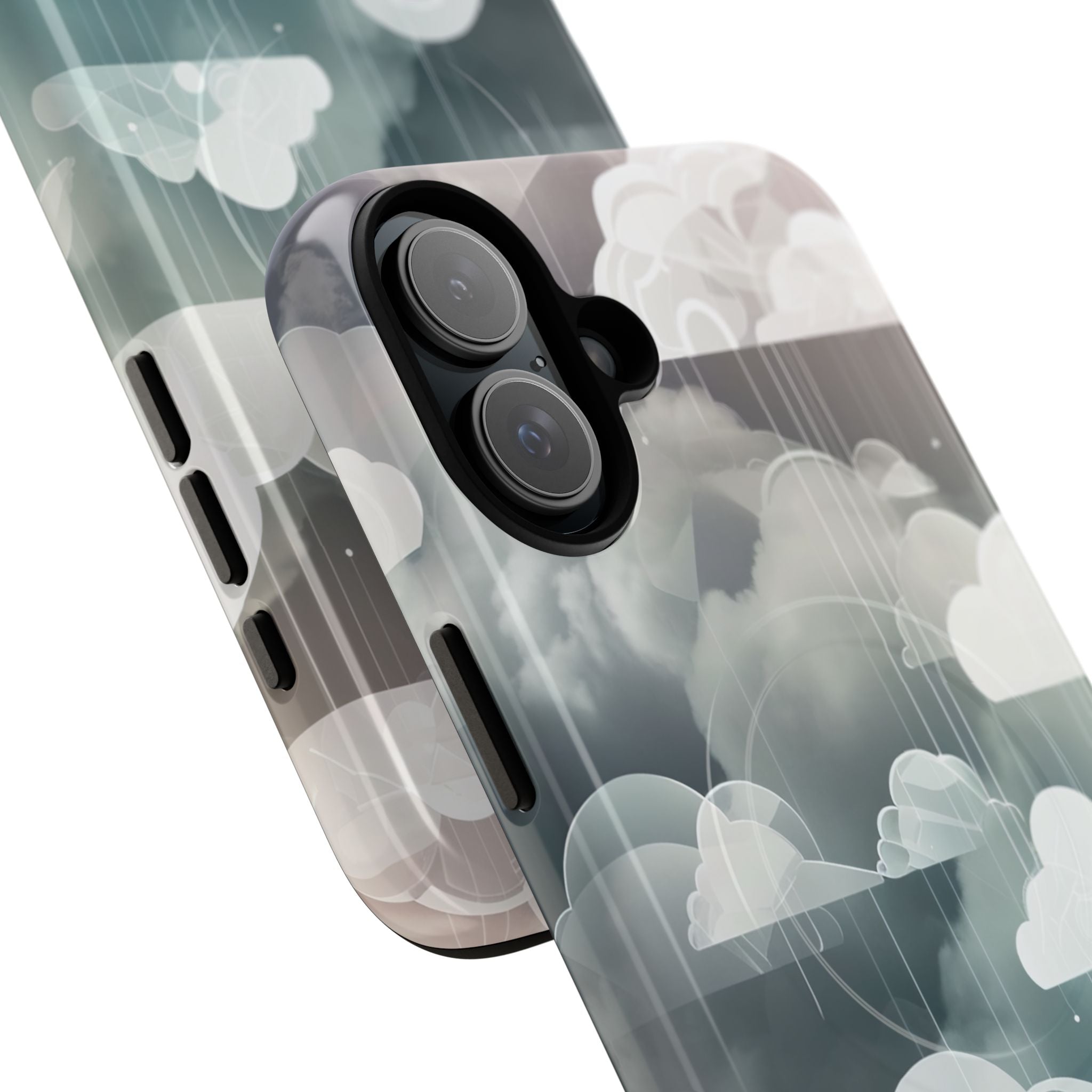 Silver Dream Clouds iPhone 16 - Tough+