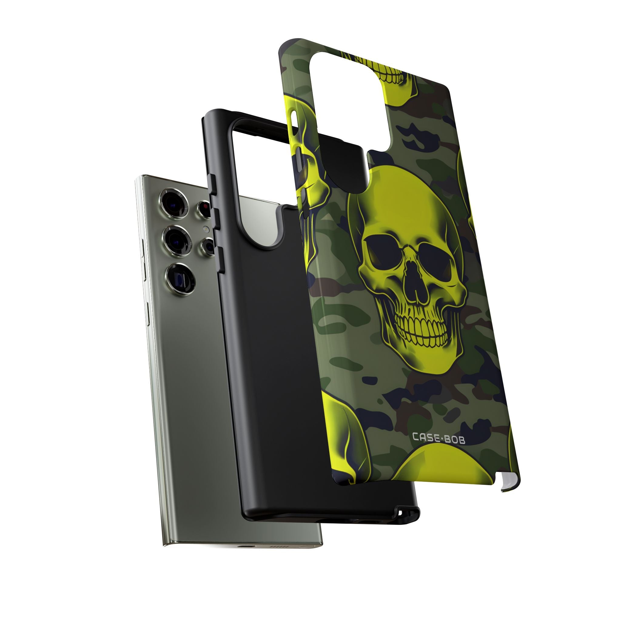Neon Skull Camo Samsung S23 Ultra Case - Tough