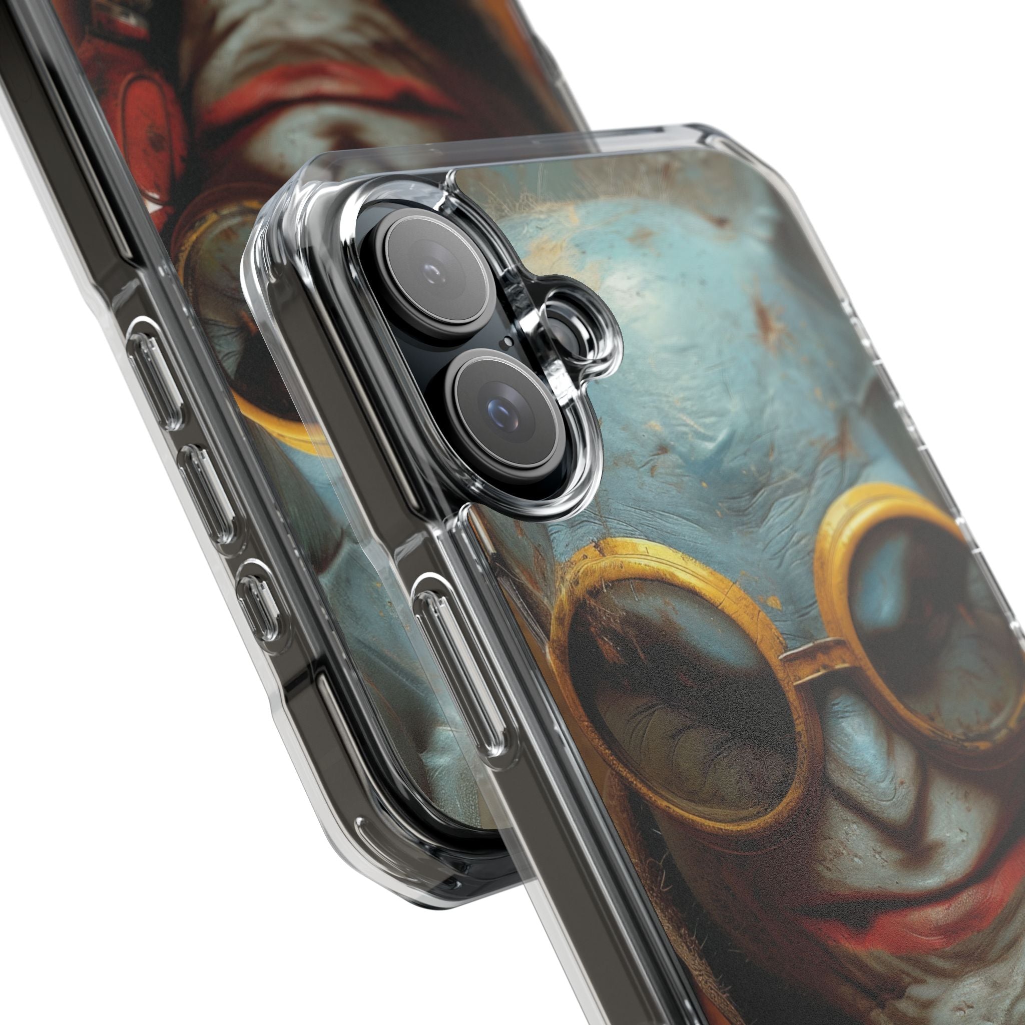 Steampunk Masked Adventurer iPhone 16 - Impact Clear+