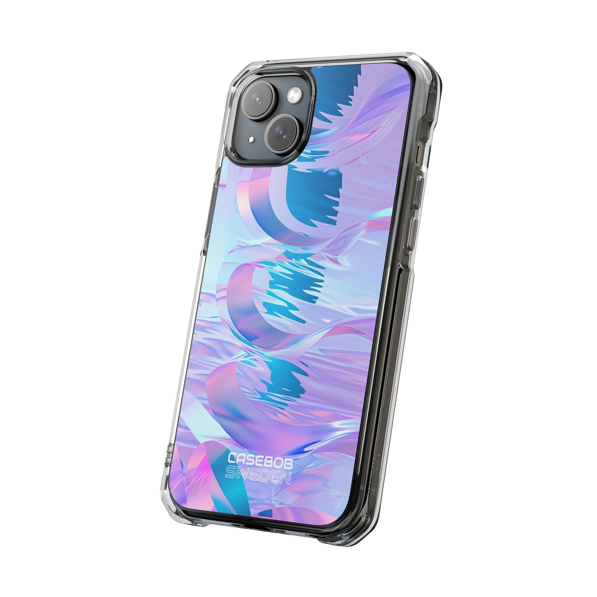 Iridescent Flowing Waves iPhone 15 - Impact Clear+
