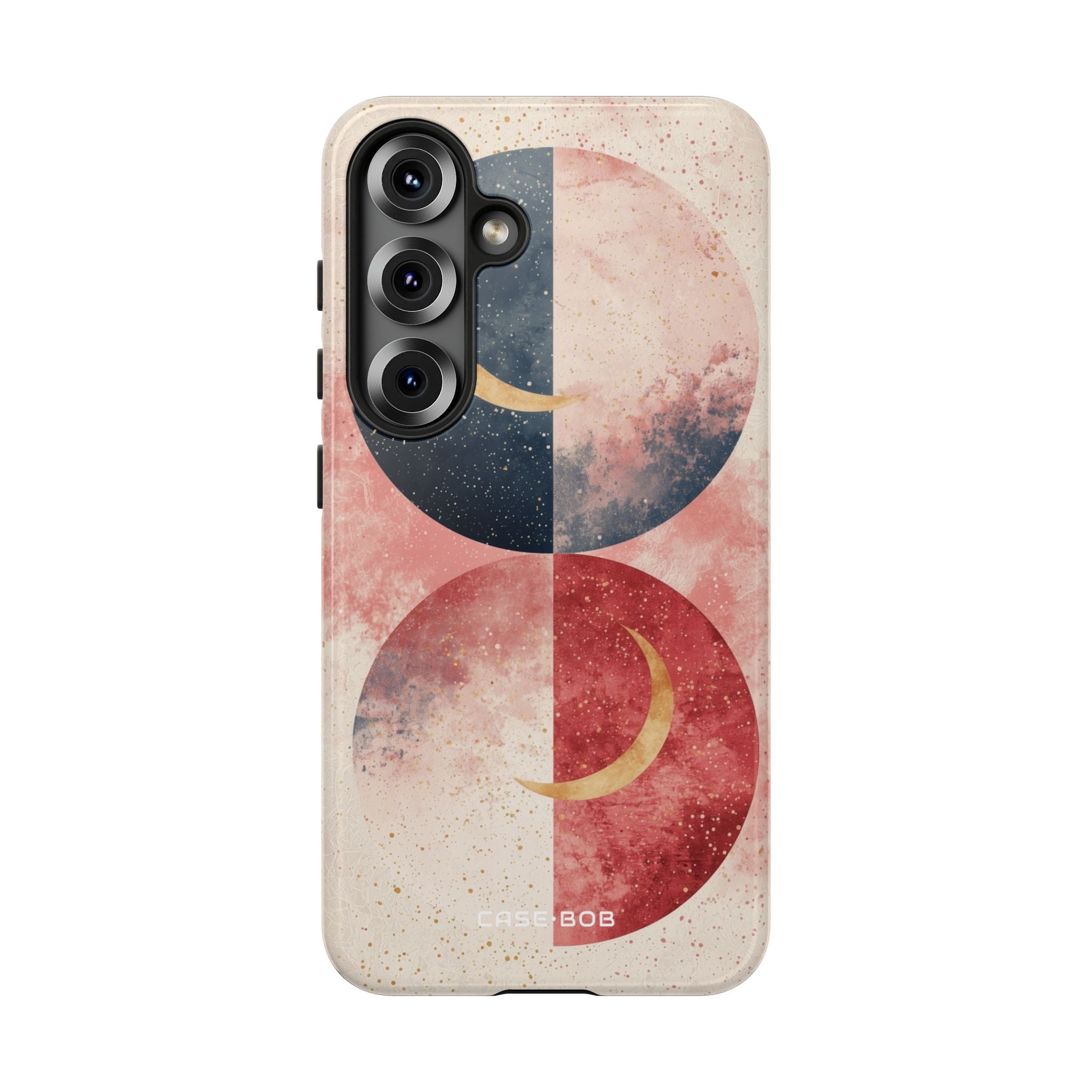 Golden Crescent Circles Samsung S25 Case - Tough